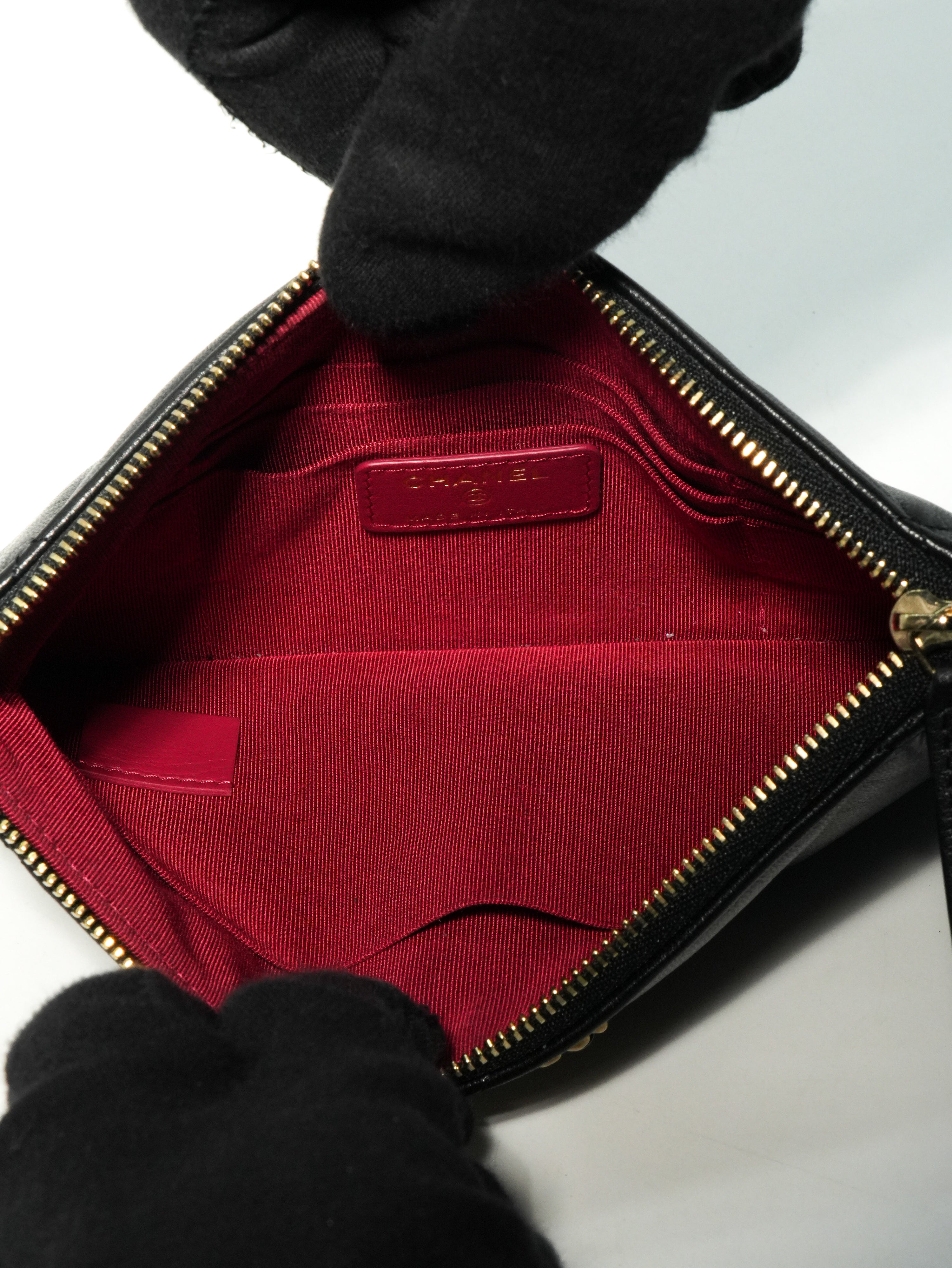 Chanel 19 Mini Pochette Agnello