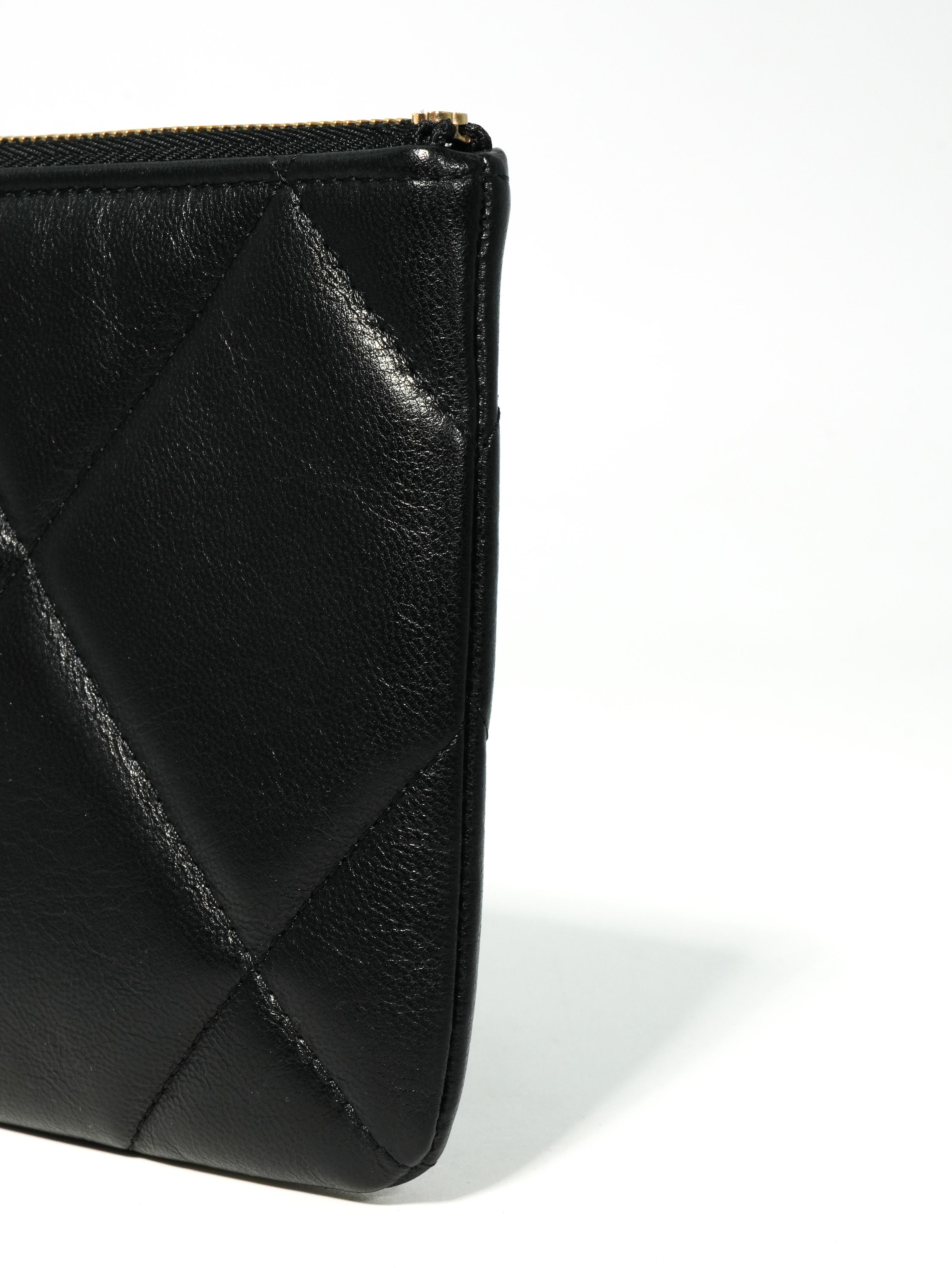 Chanel 19 Mini Pochette Agnello