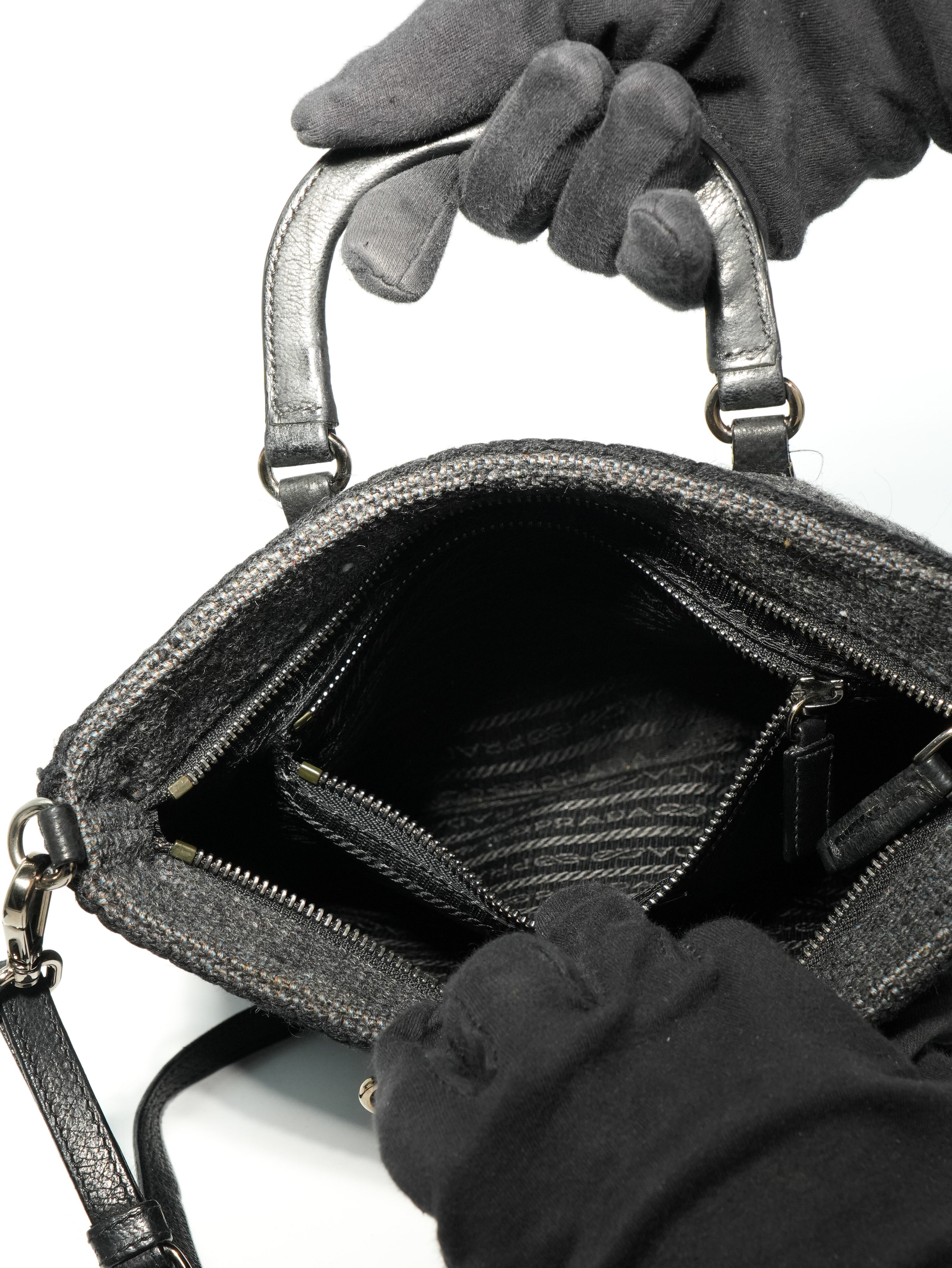 Prada Tweed Shopping Mini