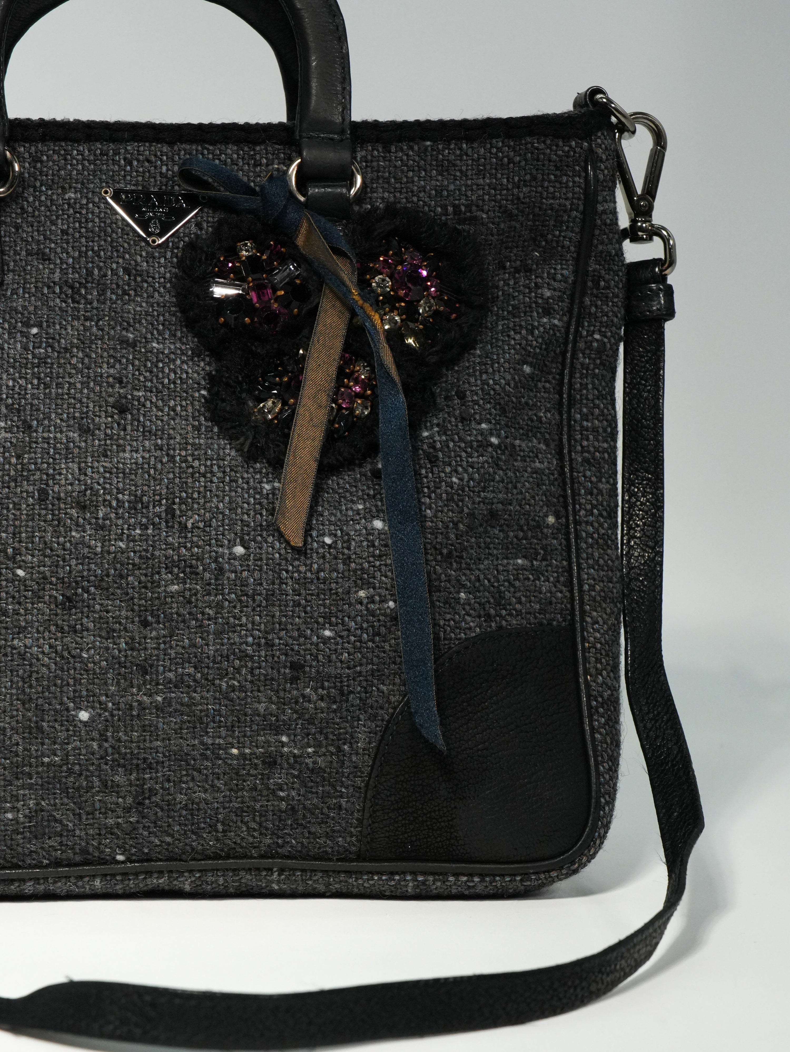 Prada Tweed Shopping Mini