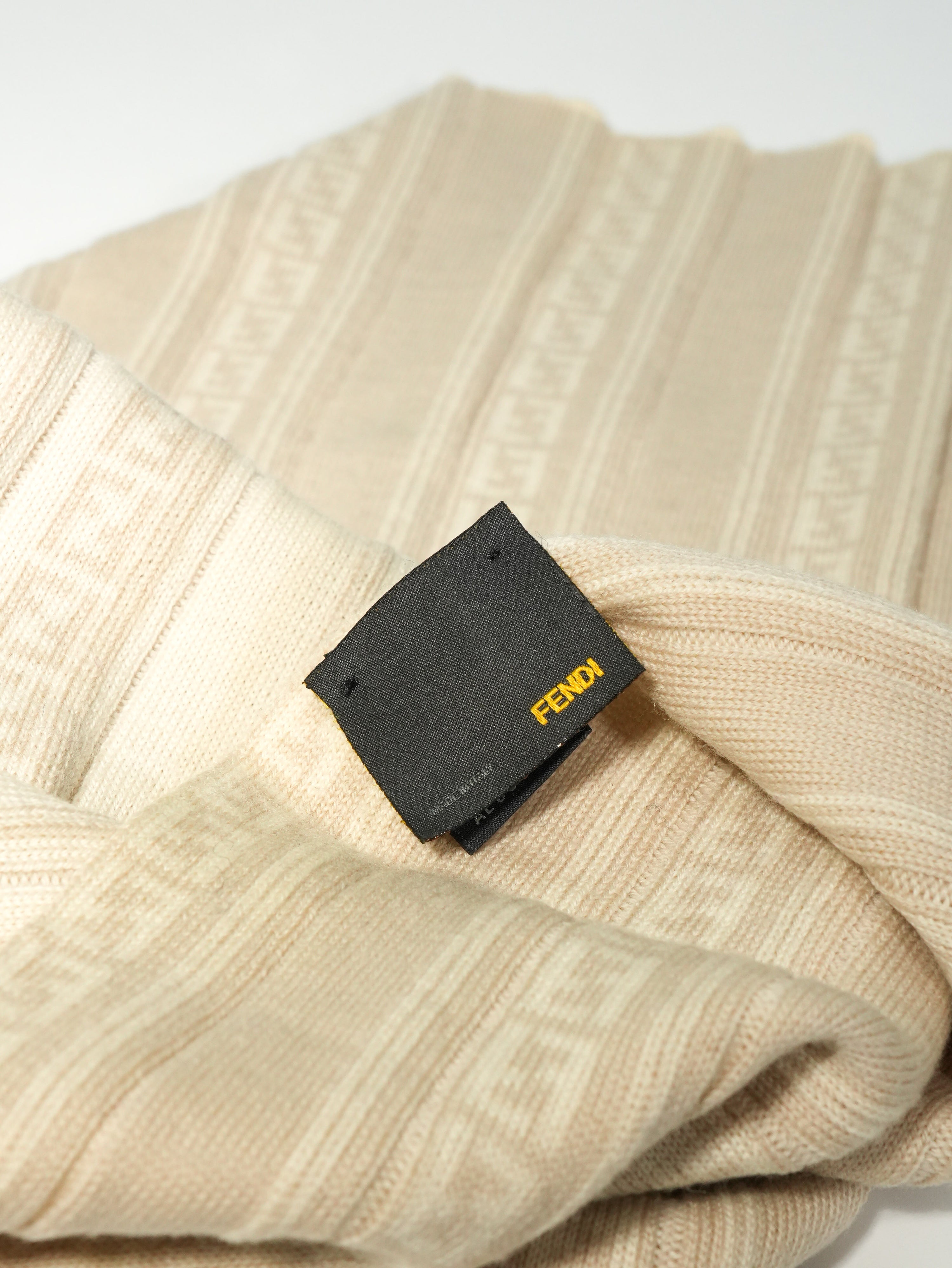 Fendi Sciarpa FF Logo in Lana