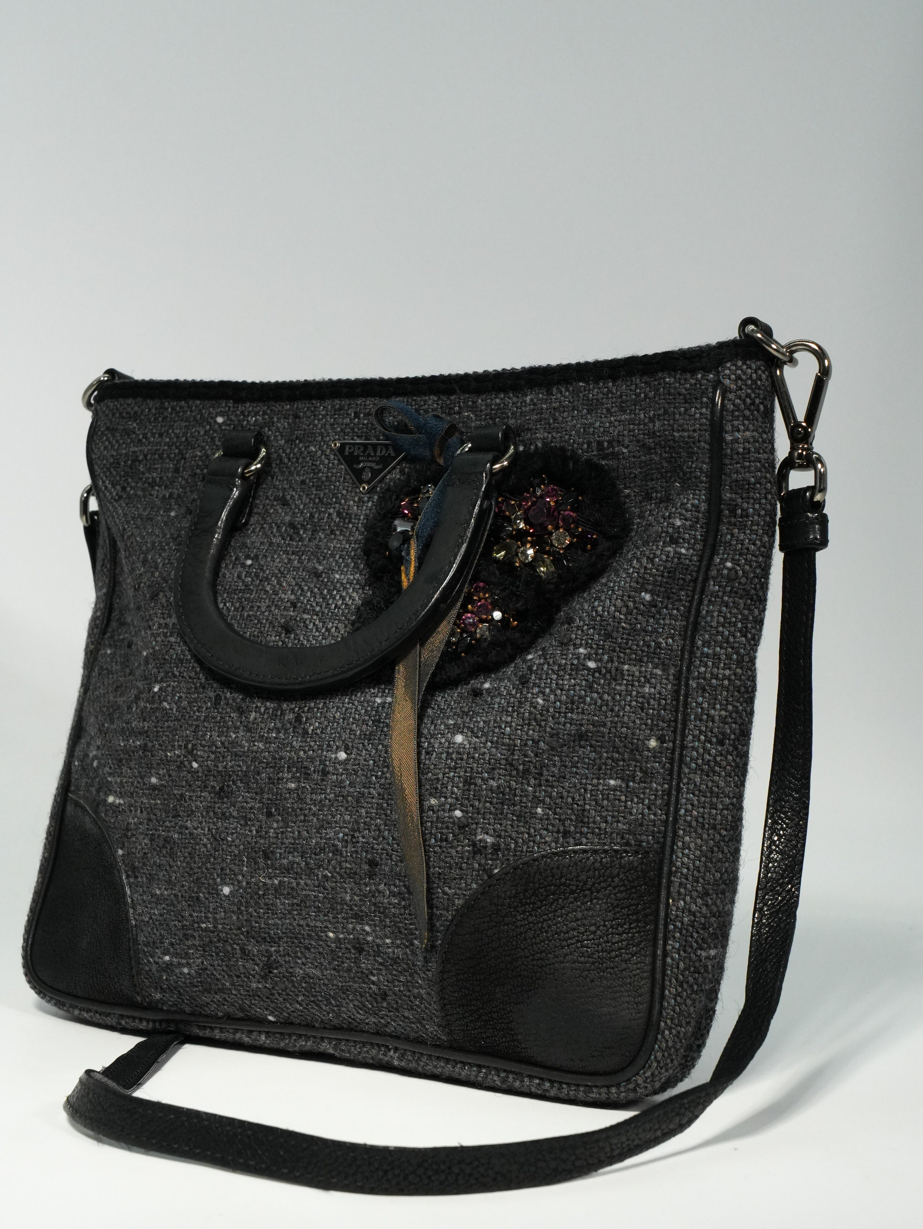 Prada Tweed Shopping Mini