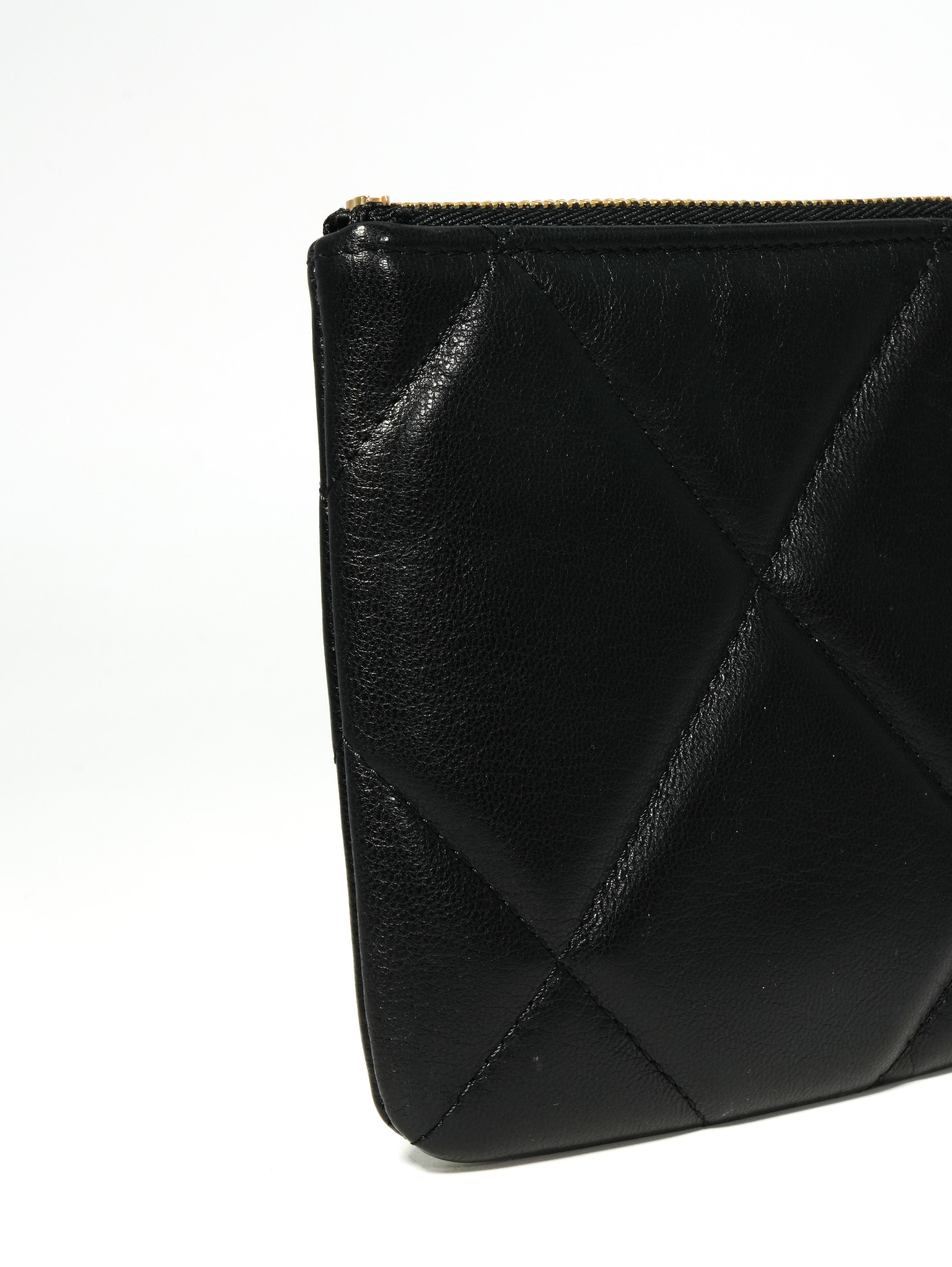 Chanel 19 Mini Pochette Agnello