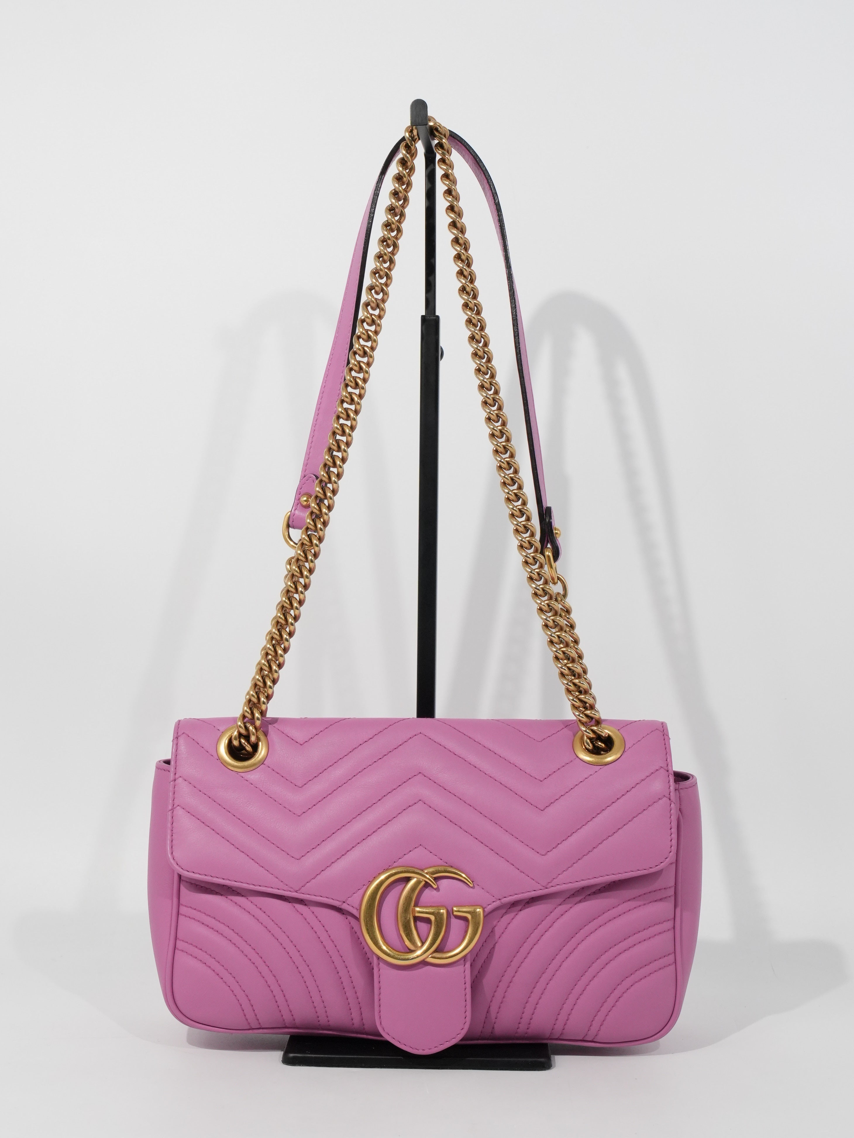 Gucci Marmont Media in Pelle Matelassé