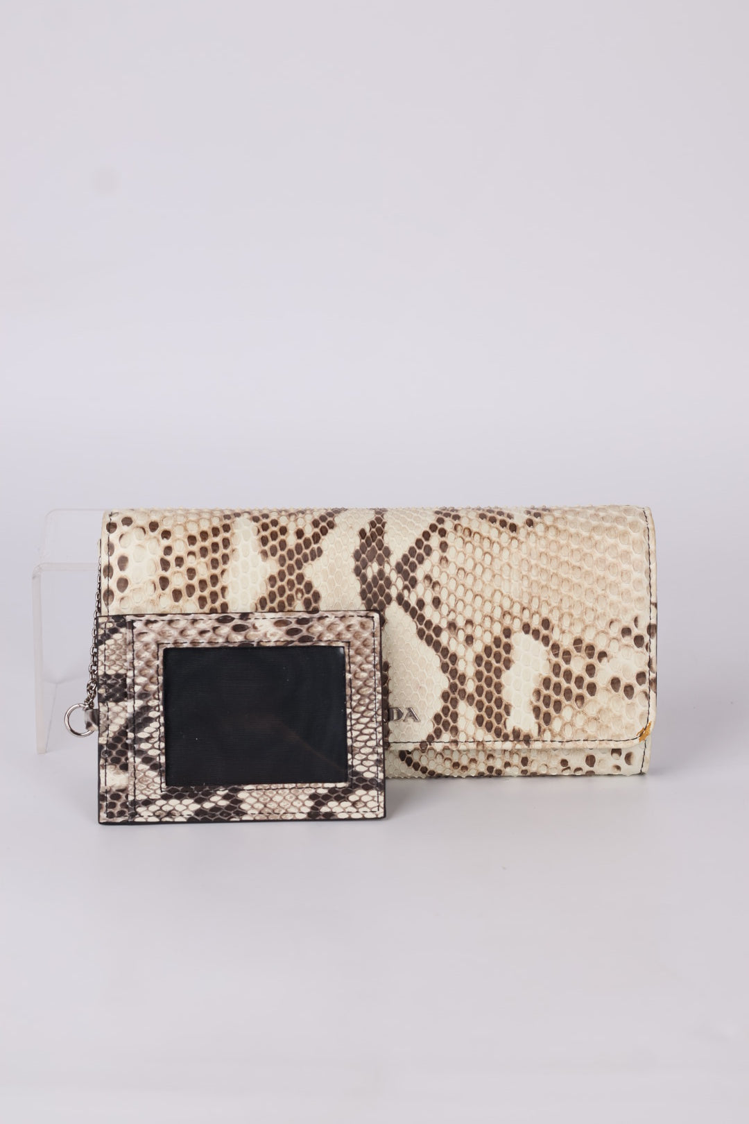 Prada Portafoglio Lungo Pitone