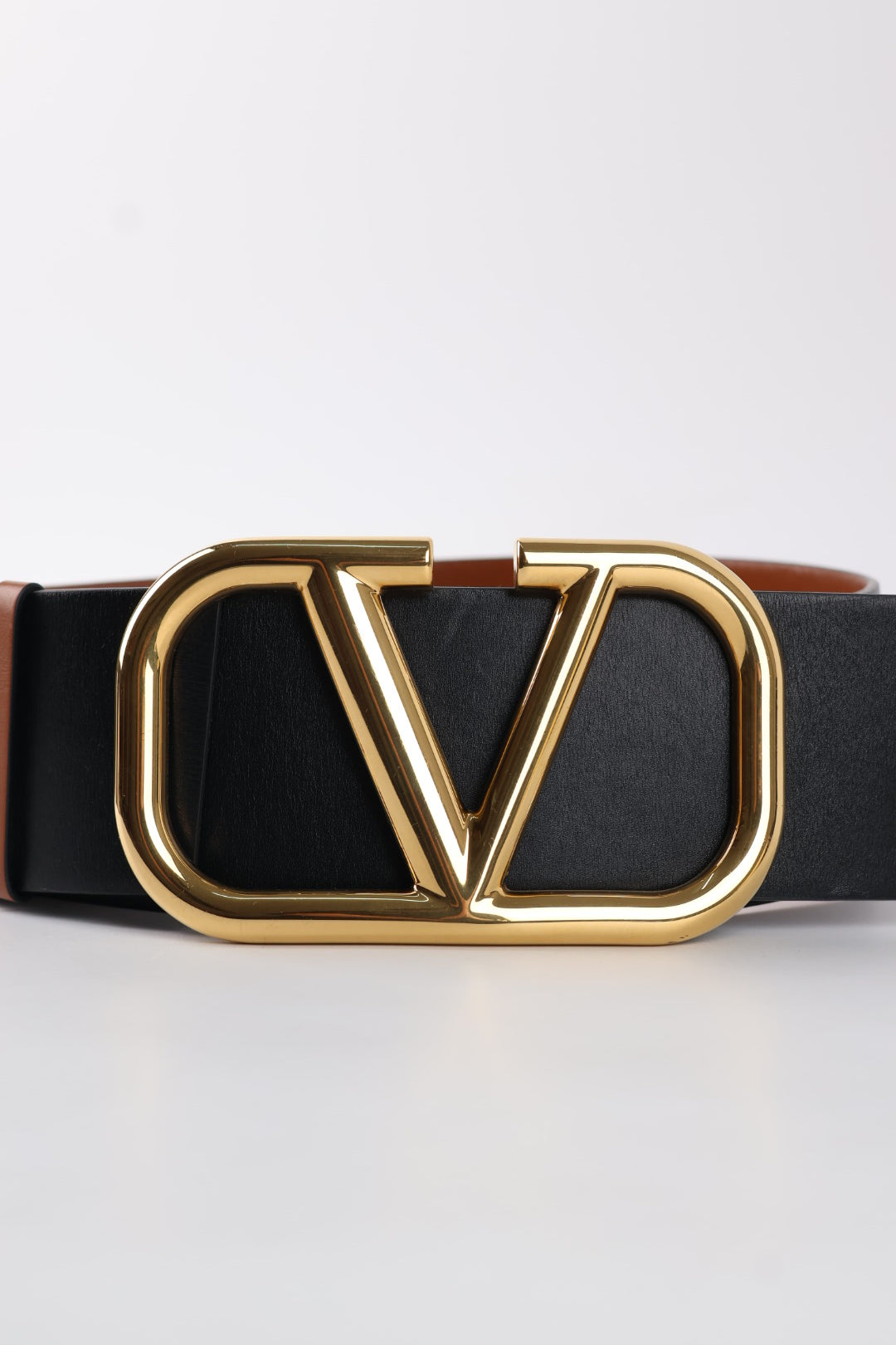Valentino Cintura V Logo 7cm Reversibile