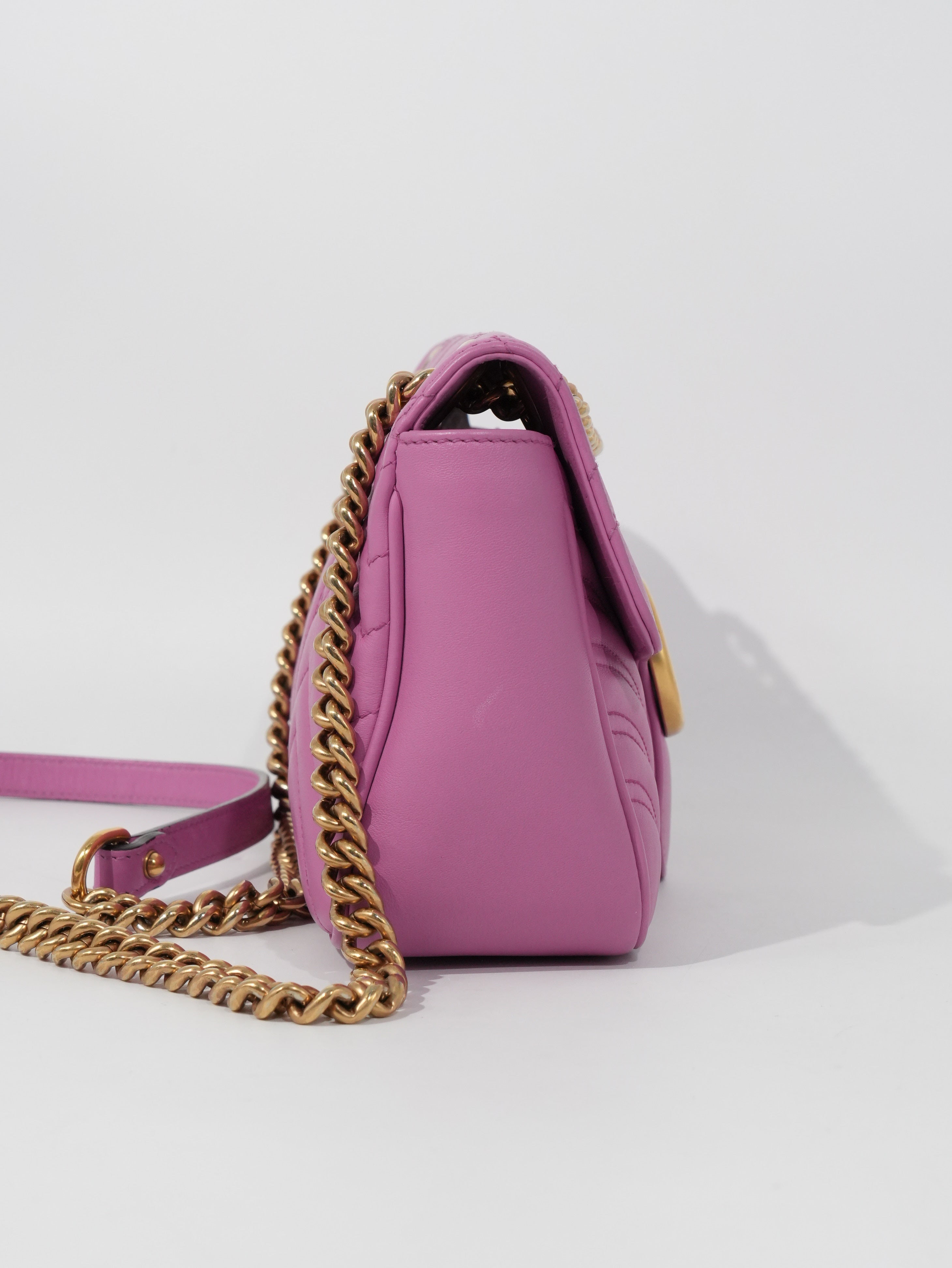 Gucci Marmont Media in Pelle Matelassé