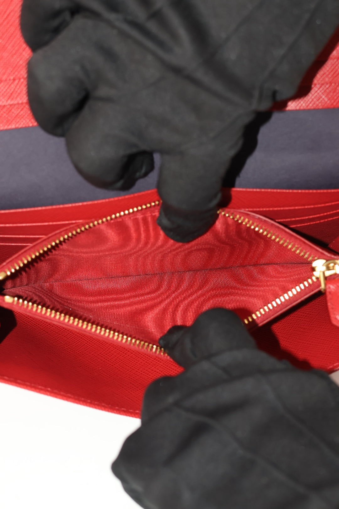 Prada Portafoglio Lungo in Pelle Saffiano