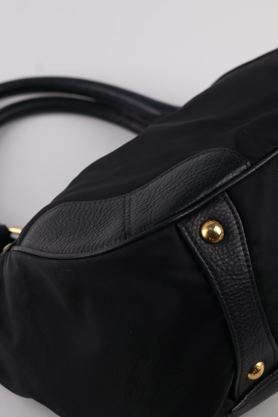 Prada Tote a spalla Nylon e Pelle