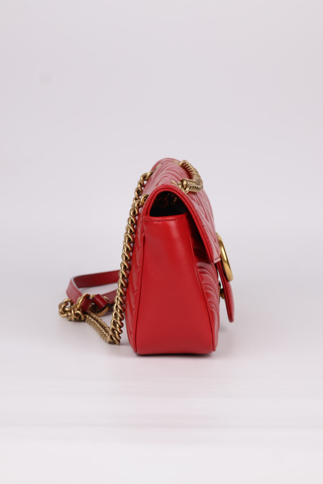 Gucci GG Marmont Media in Pelle Matelassé