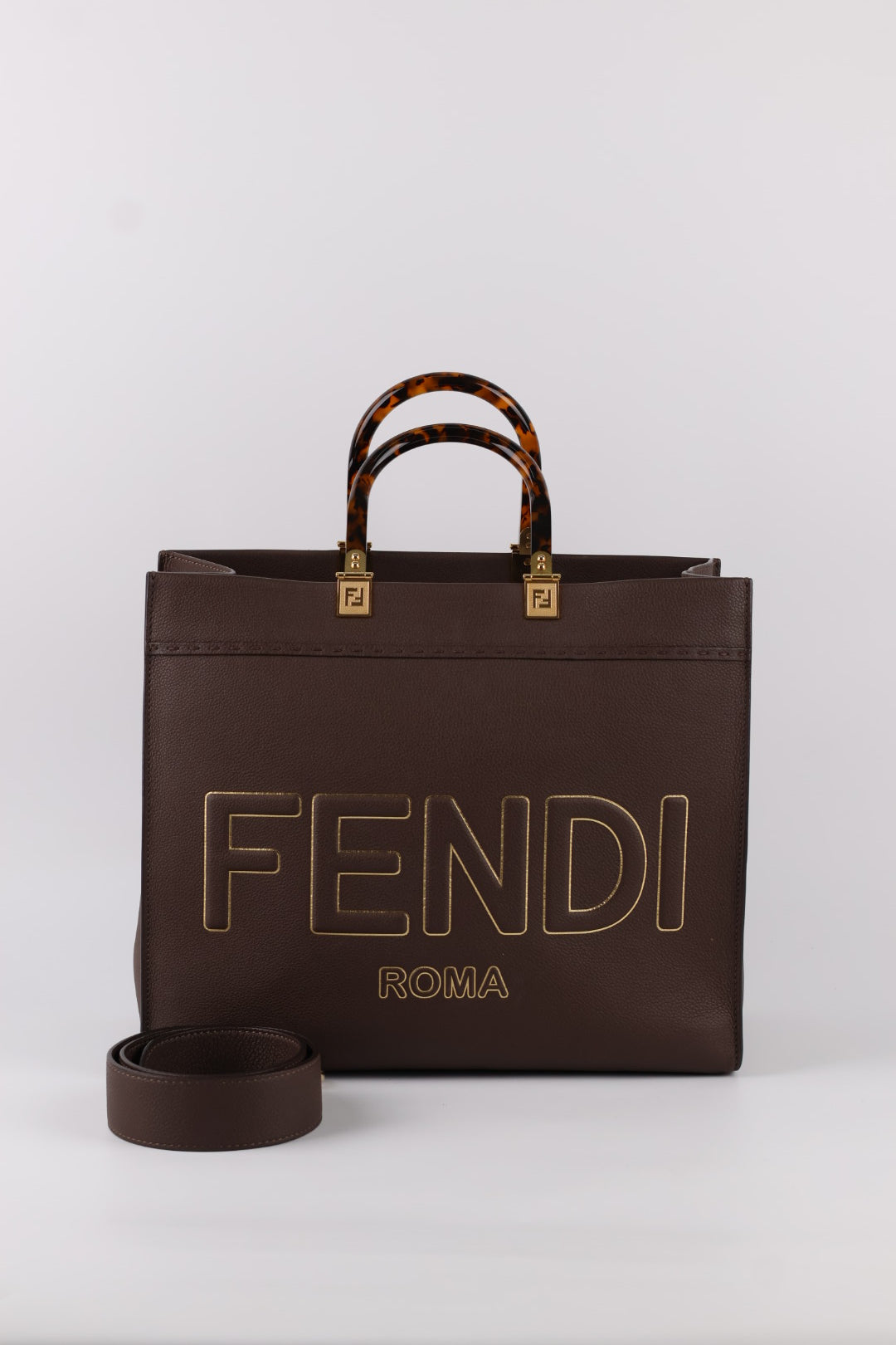 Fendi Sunshine Media in Pelle