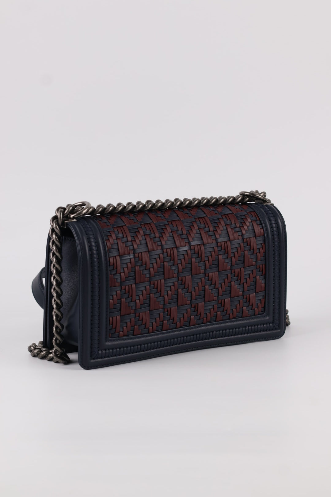 Chanel Boy in Pelle Intrecciata