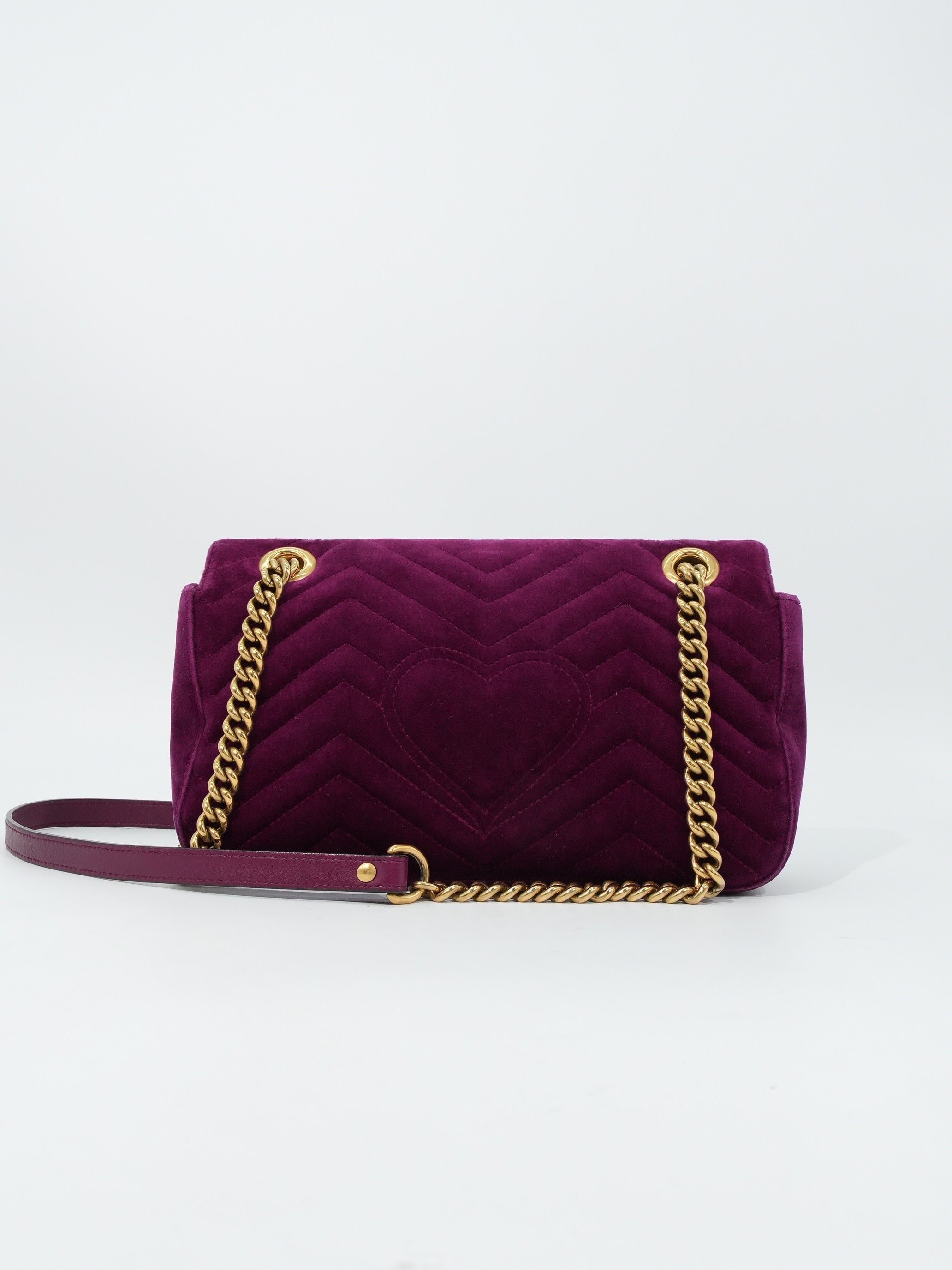 Gucci Marmont Media Velvet Matelassé