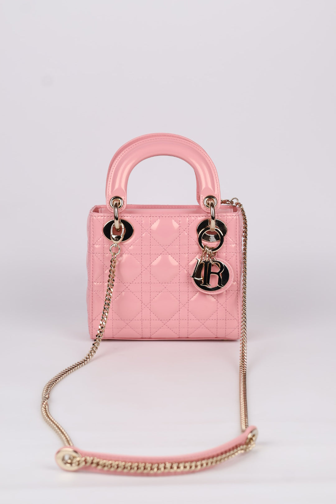 Lady Dior Mini in Pelle Rosa