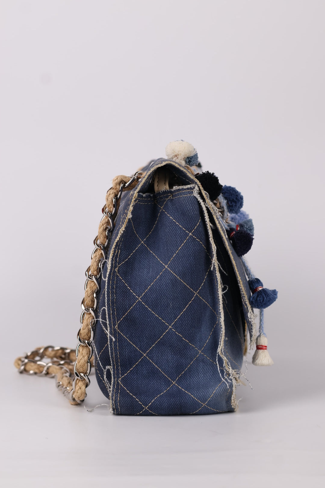 Chanel Timeless Pom Pom Denim Paris-Dubai