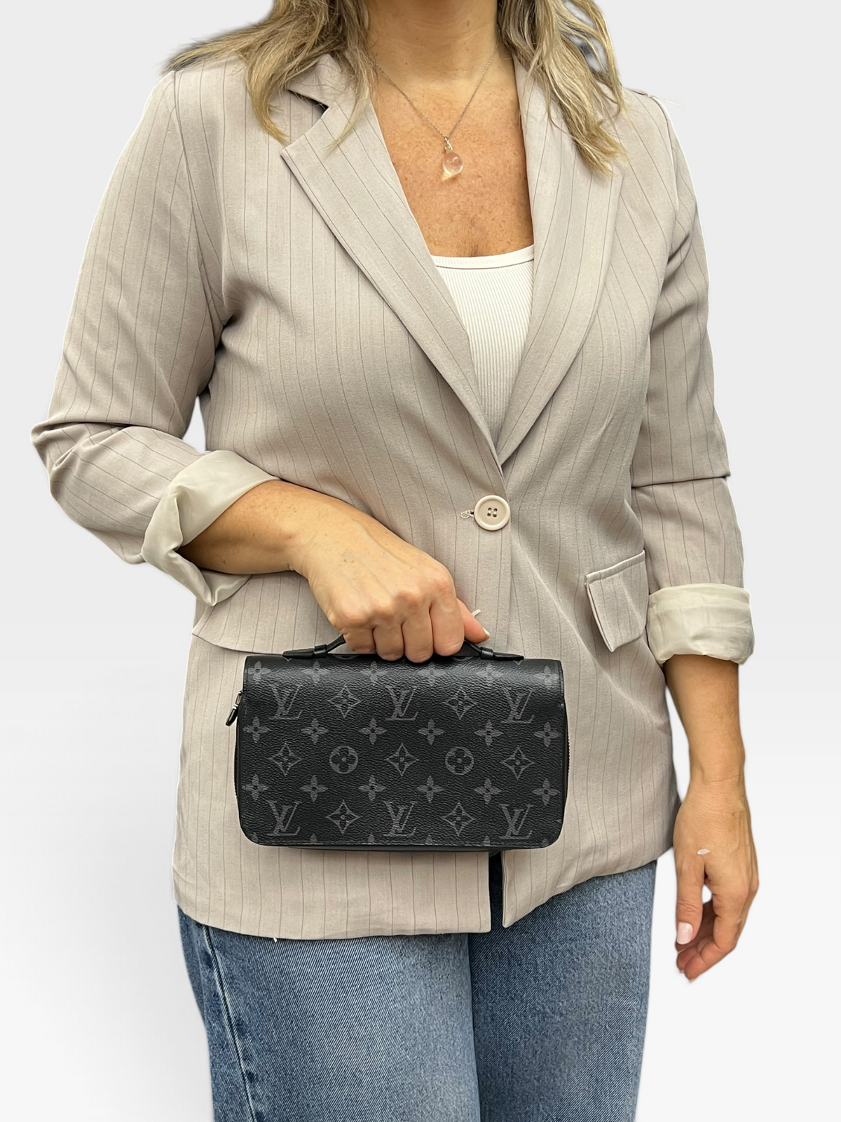 Louis Vuitton Pochette Zippy Monogram Eclipse