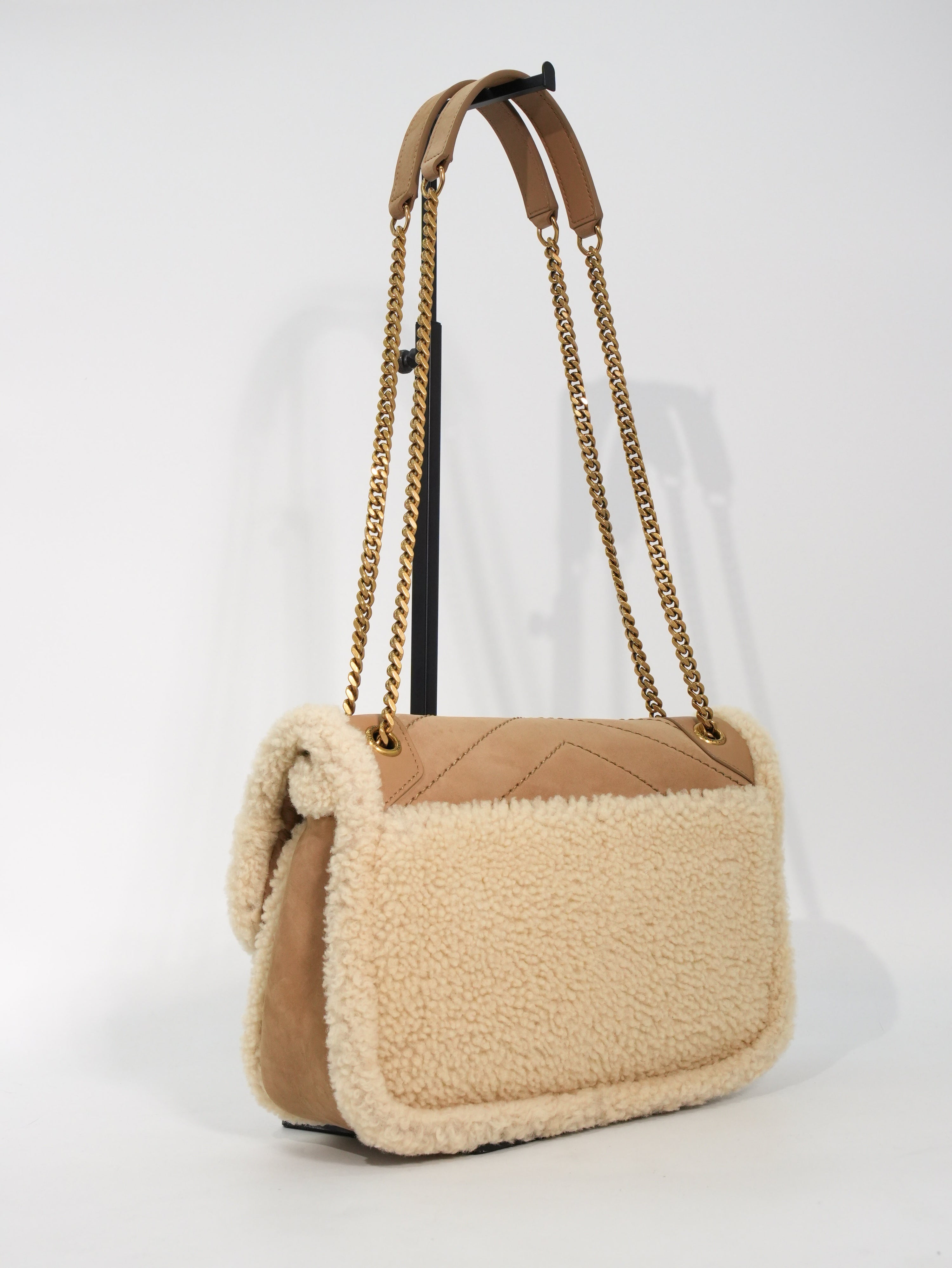 Saint Laurent Niki Baby Shearling