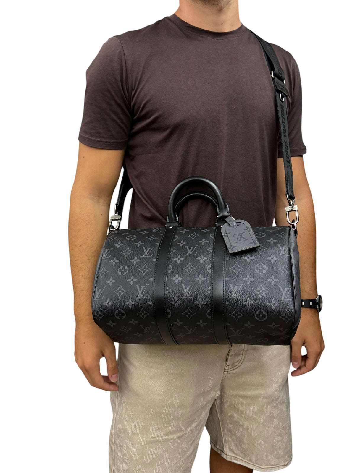 Louis Vuitton Keepall 35 Bandoulière Monogram Eclipse