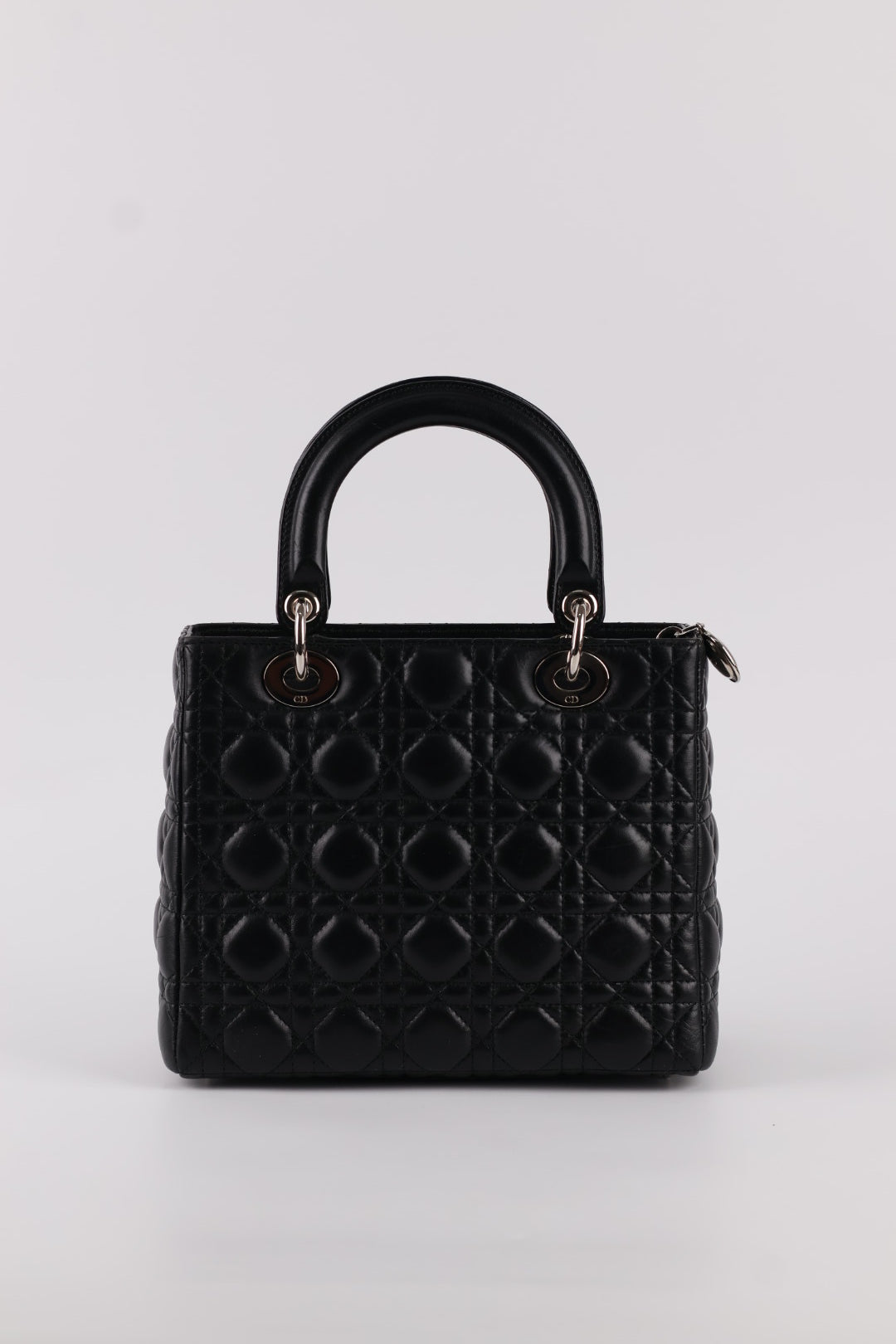 Lady Dior Media in Pelle