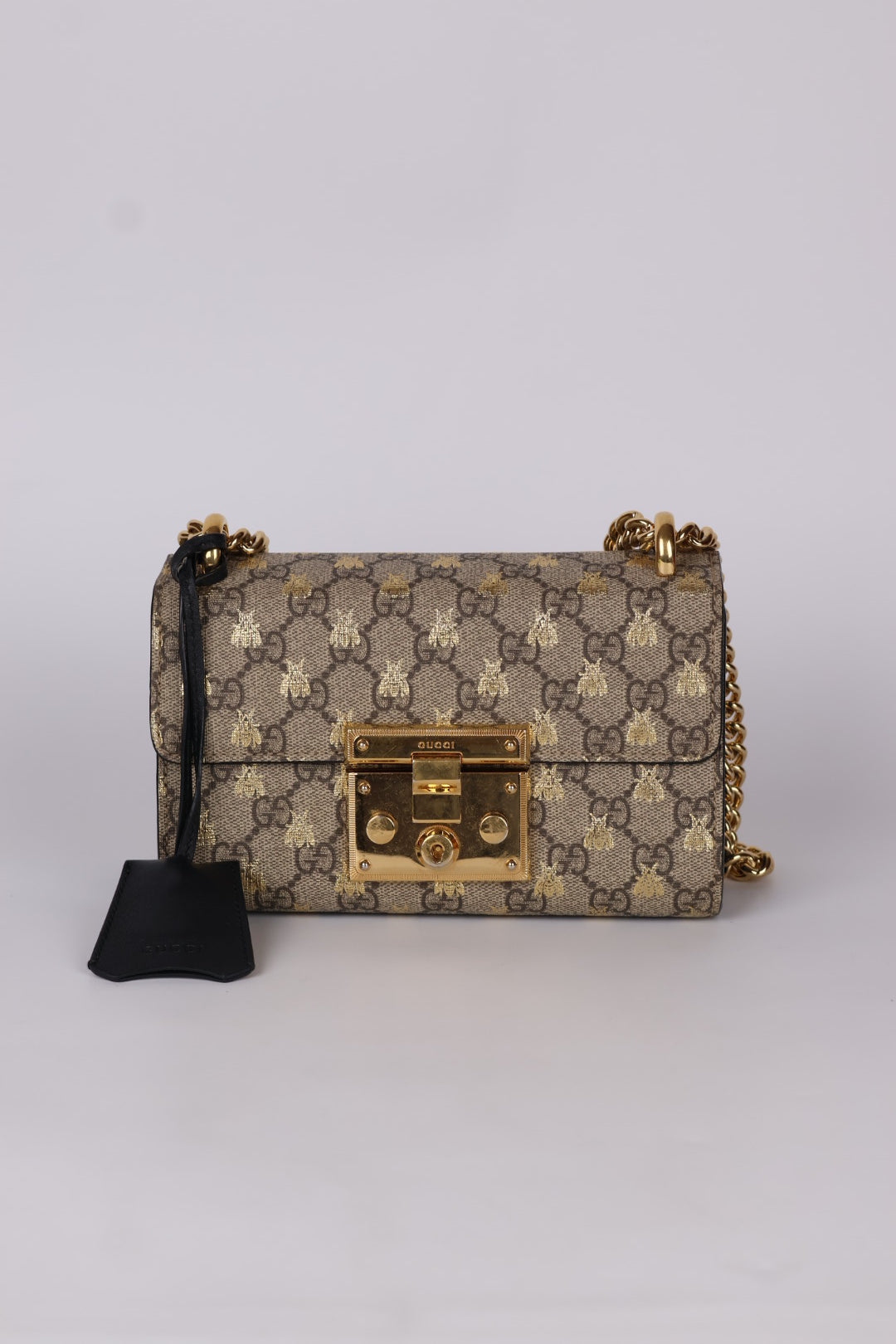 Gucci Padlock Chain Bee GG Supreme