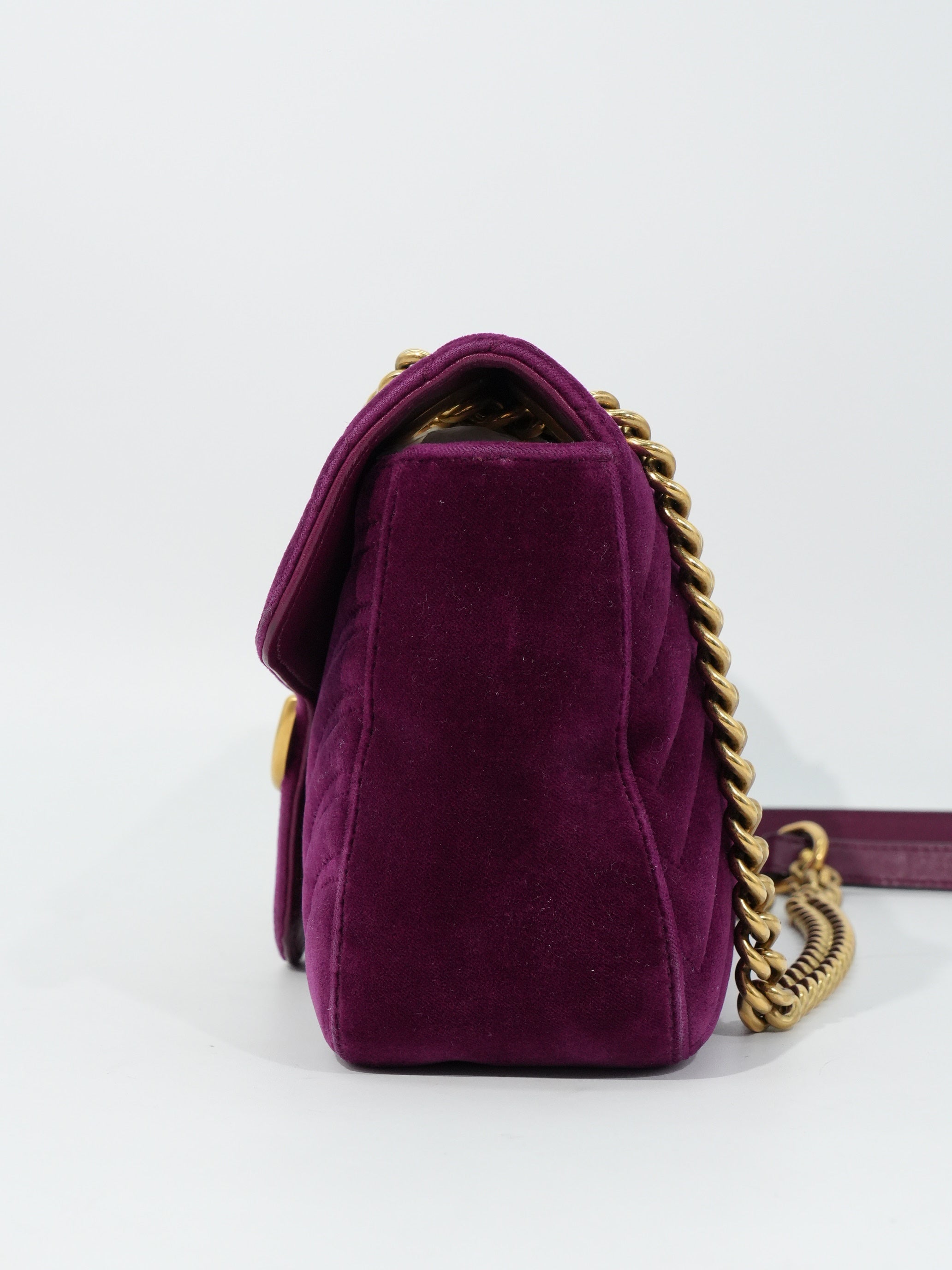 Gucci Marmont Media Velvet Matelassé