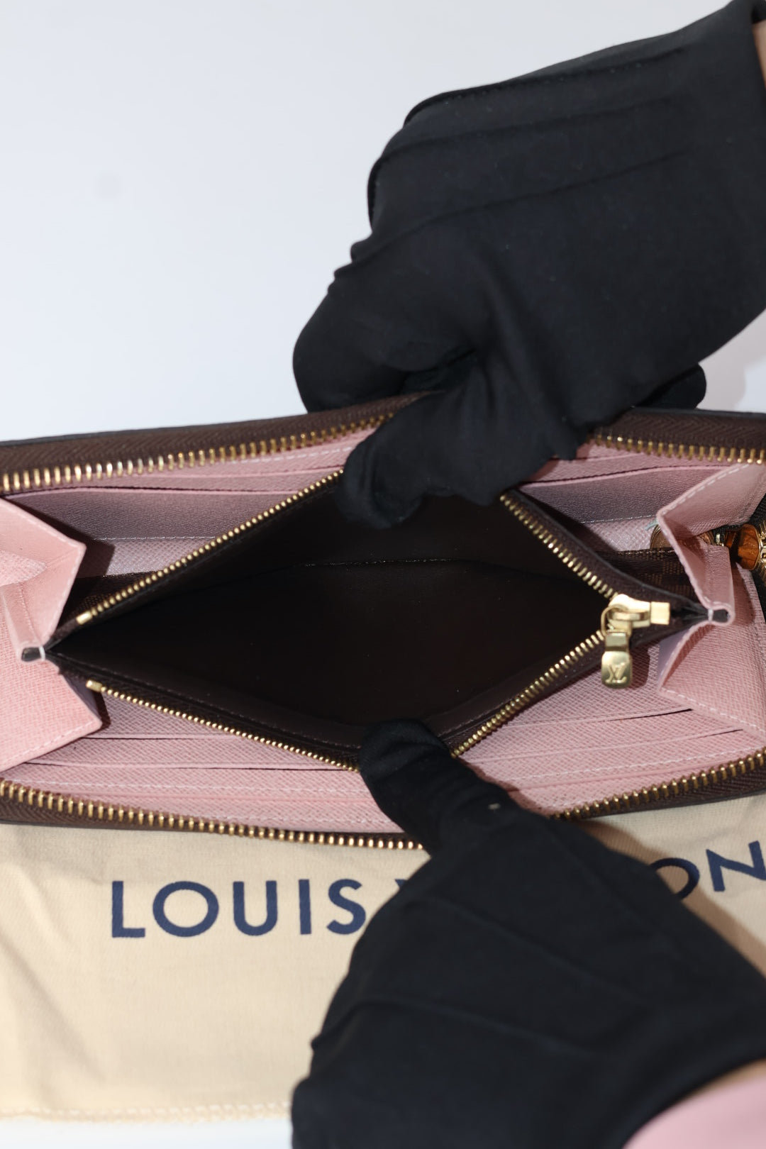 Louis Vuitton Portafoglio Clémence Damier Ébène