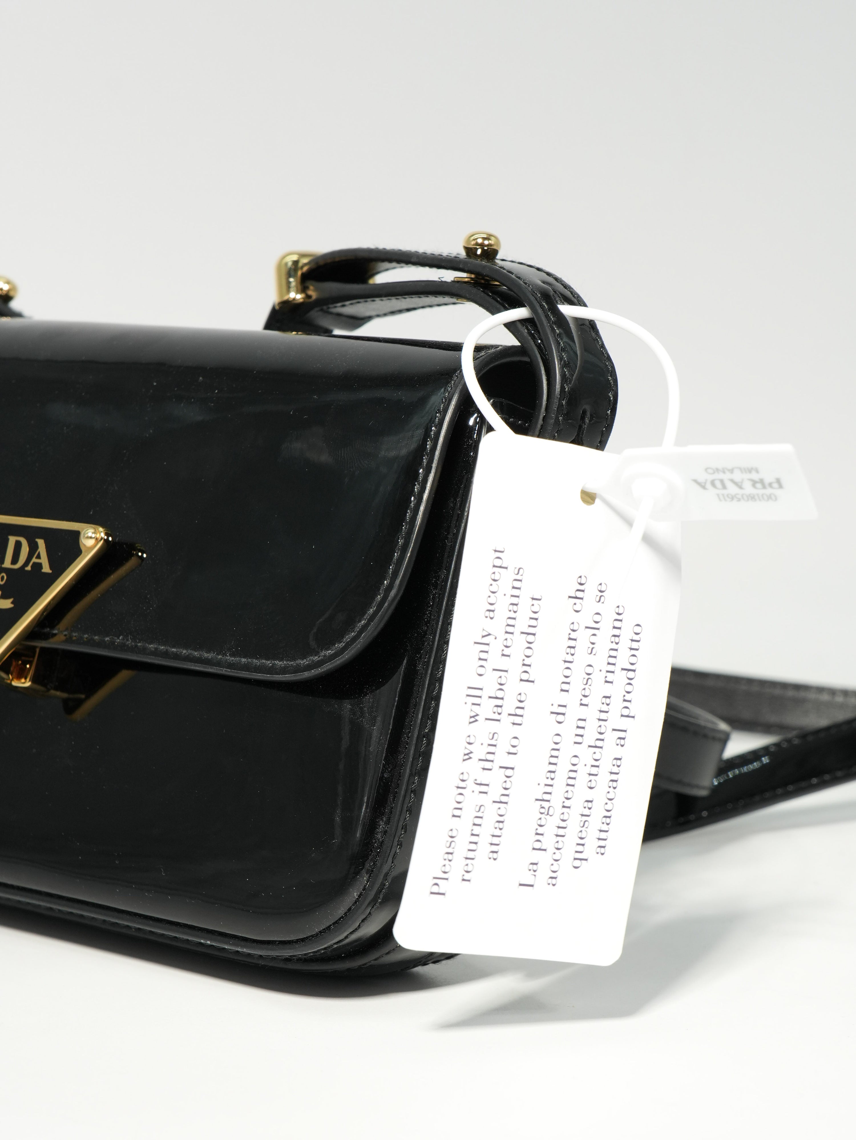 Prada Emblème Small Vernice
