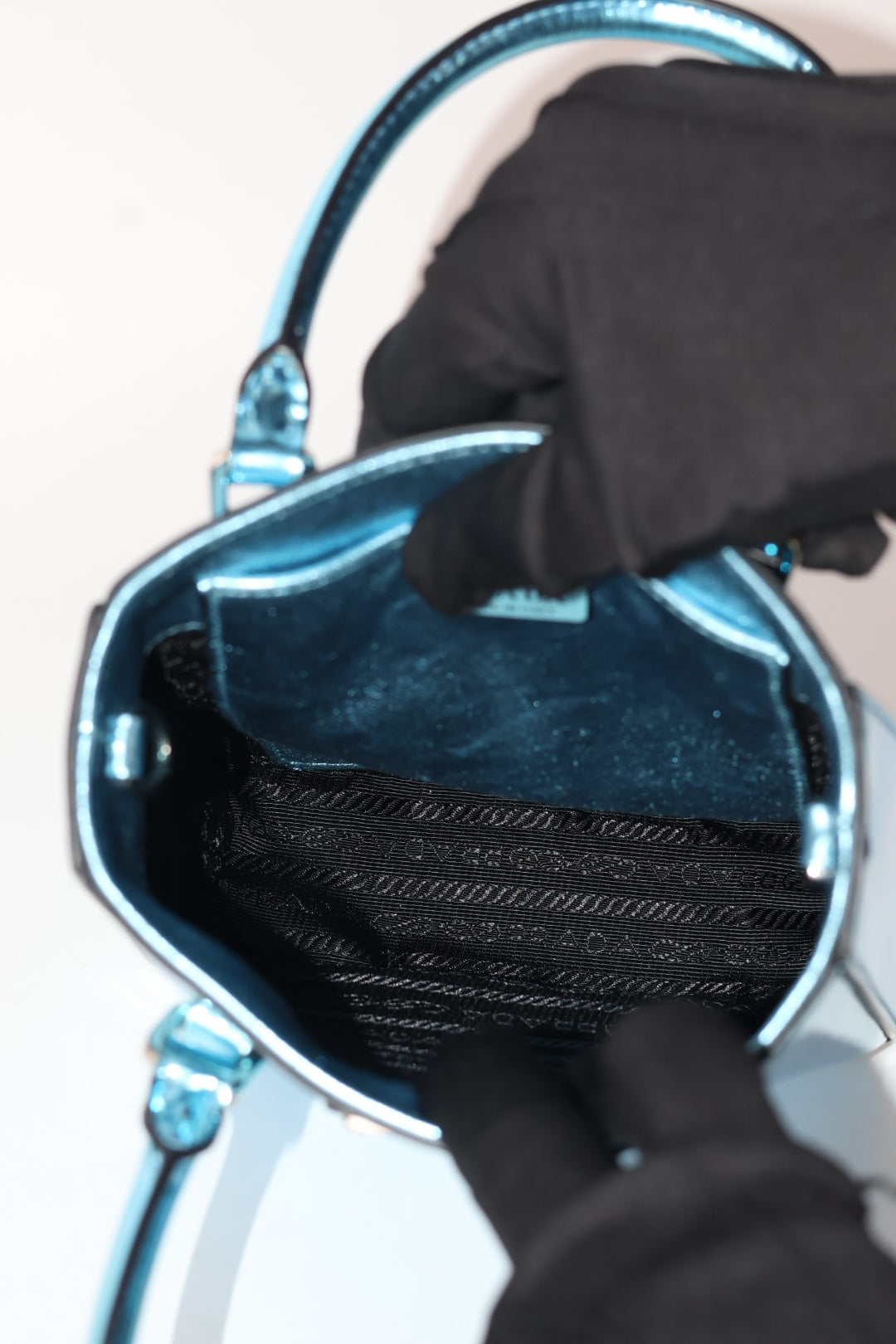Prada Mini Tote Metallic