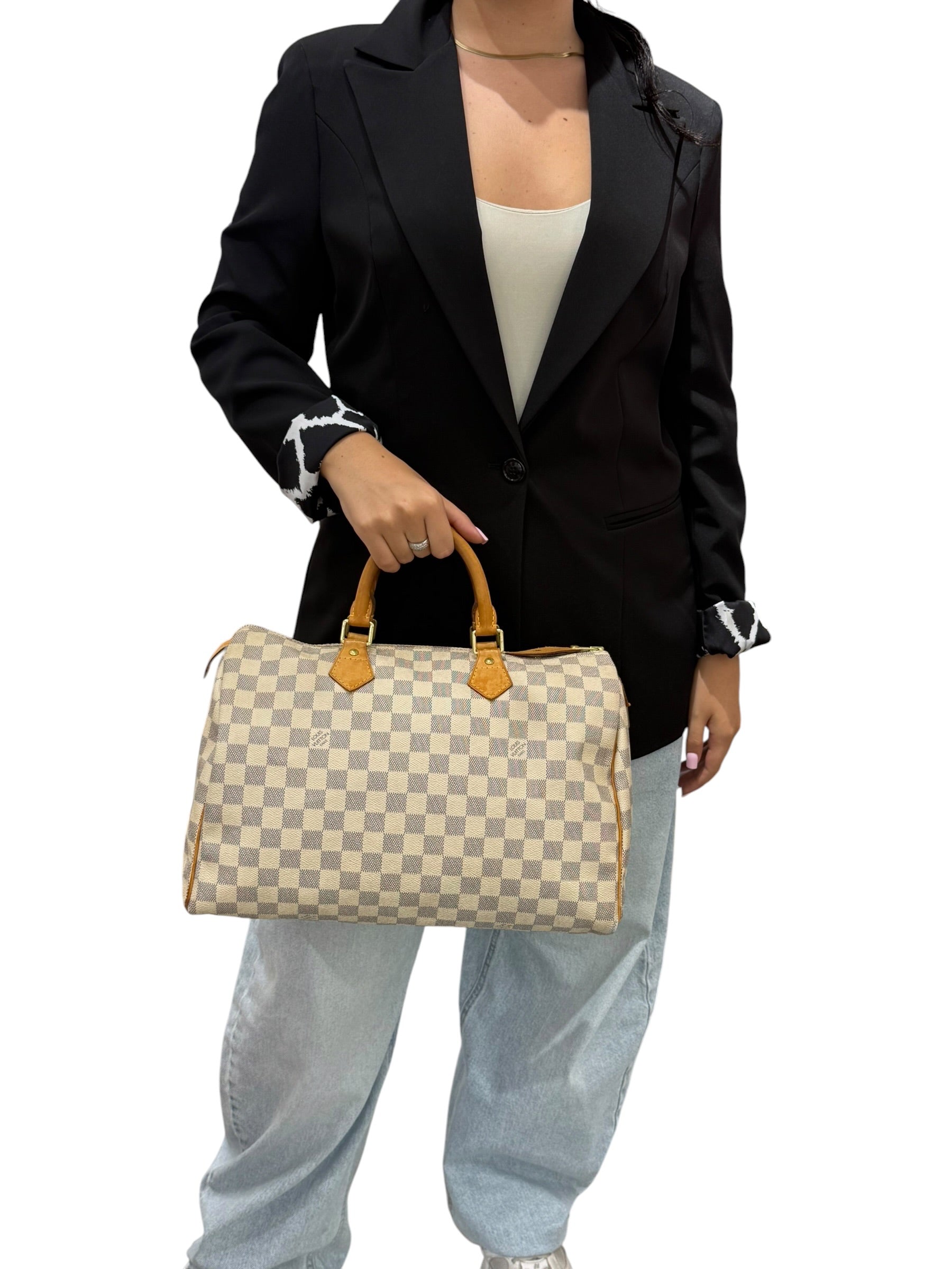 Louis Vuitton Speedy 35 Damier Azur