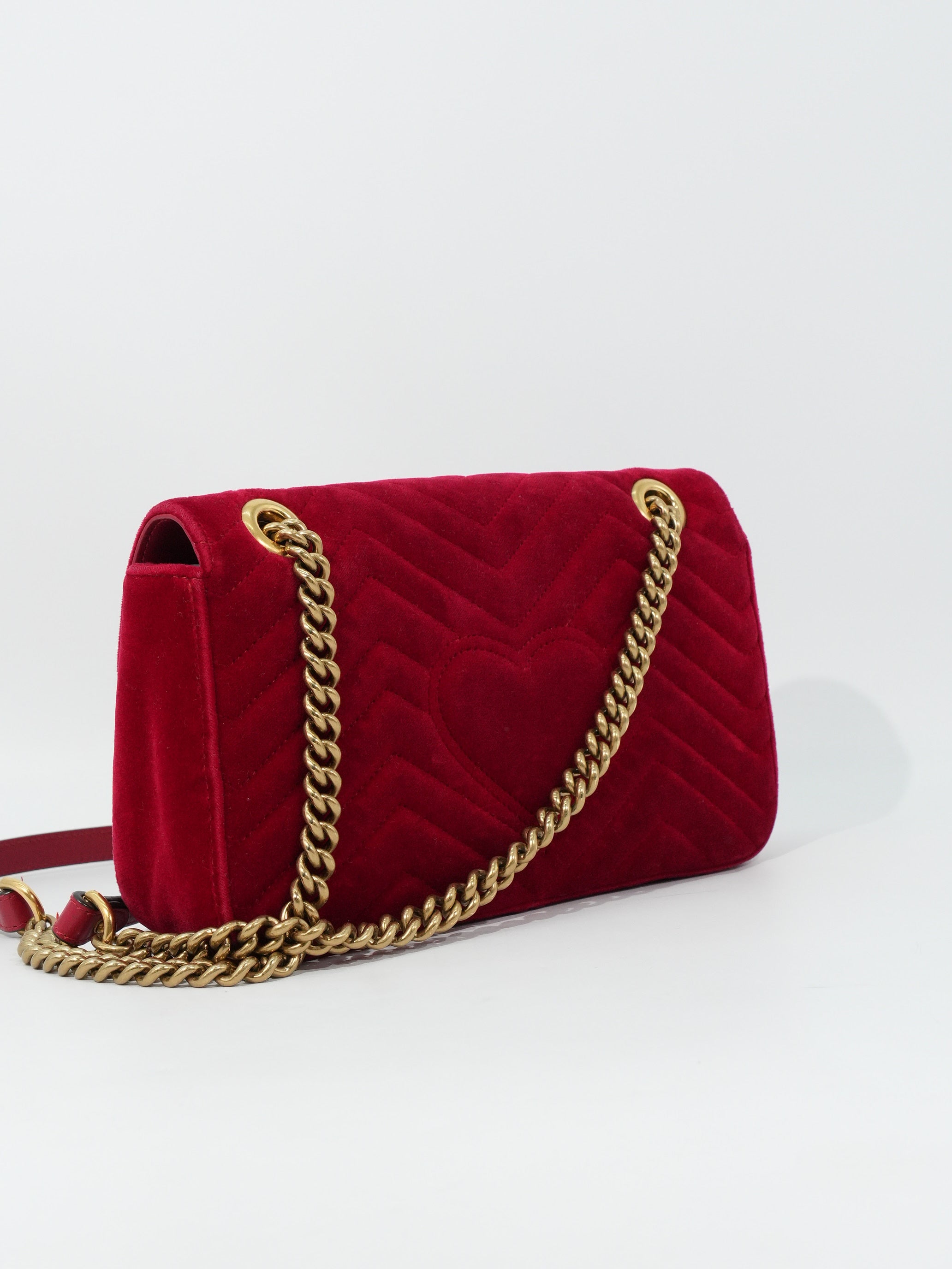 Gucci Marmont Media Velvet Matelassé
