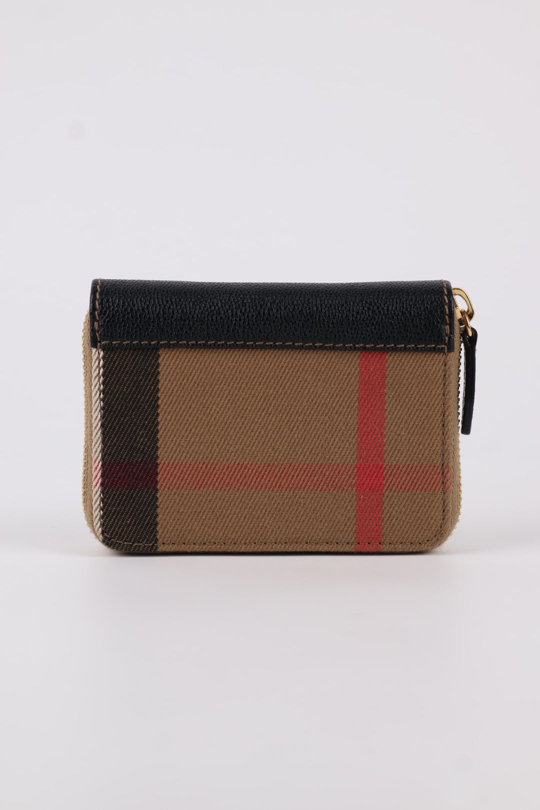 Burberry portafoglio compatto Zippy Check
