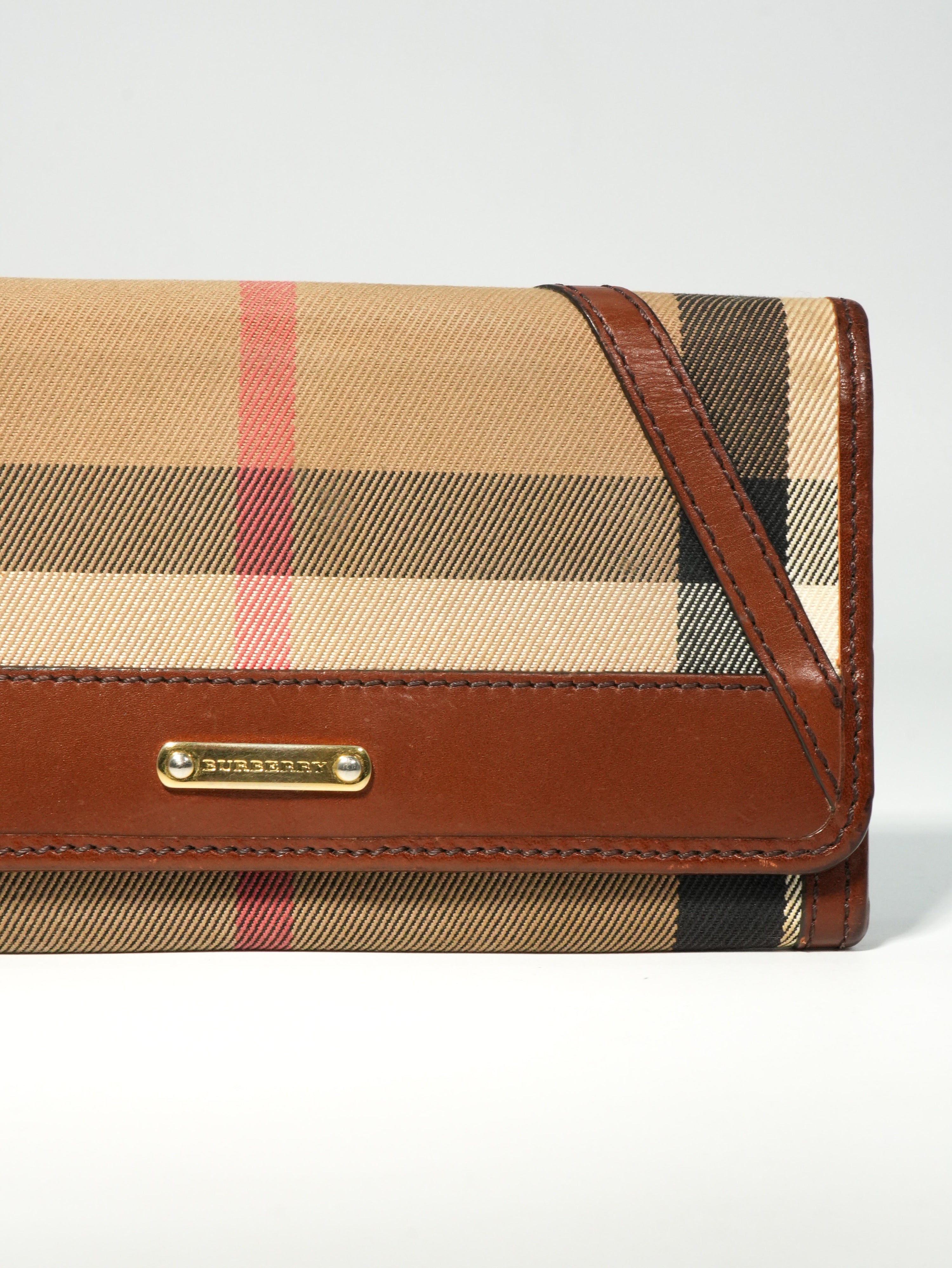 Burberry Portafoglio Lungo Check