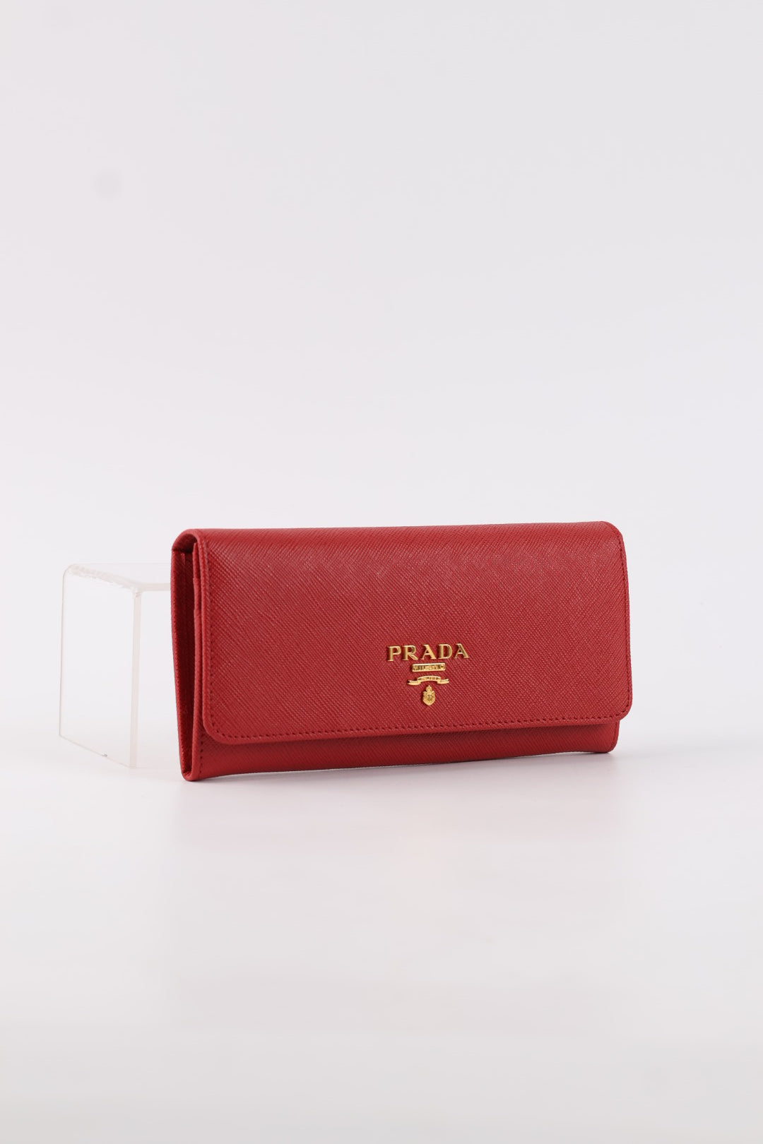 Prada Portafoglio Lungo in Pelle Saffiano