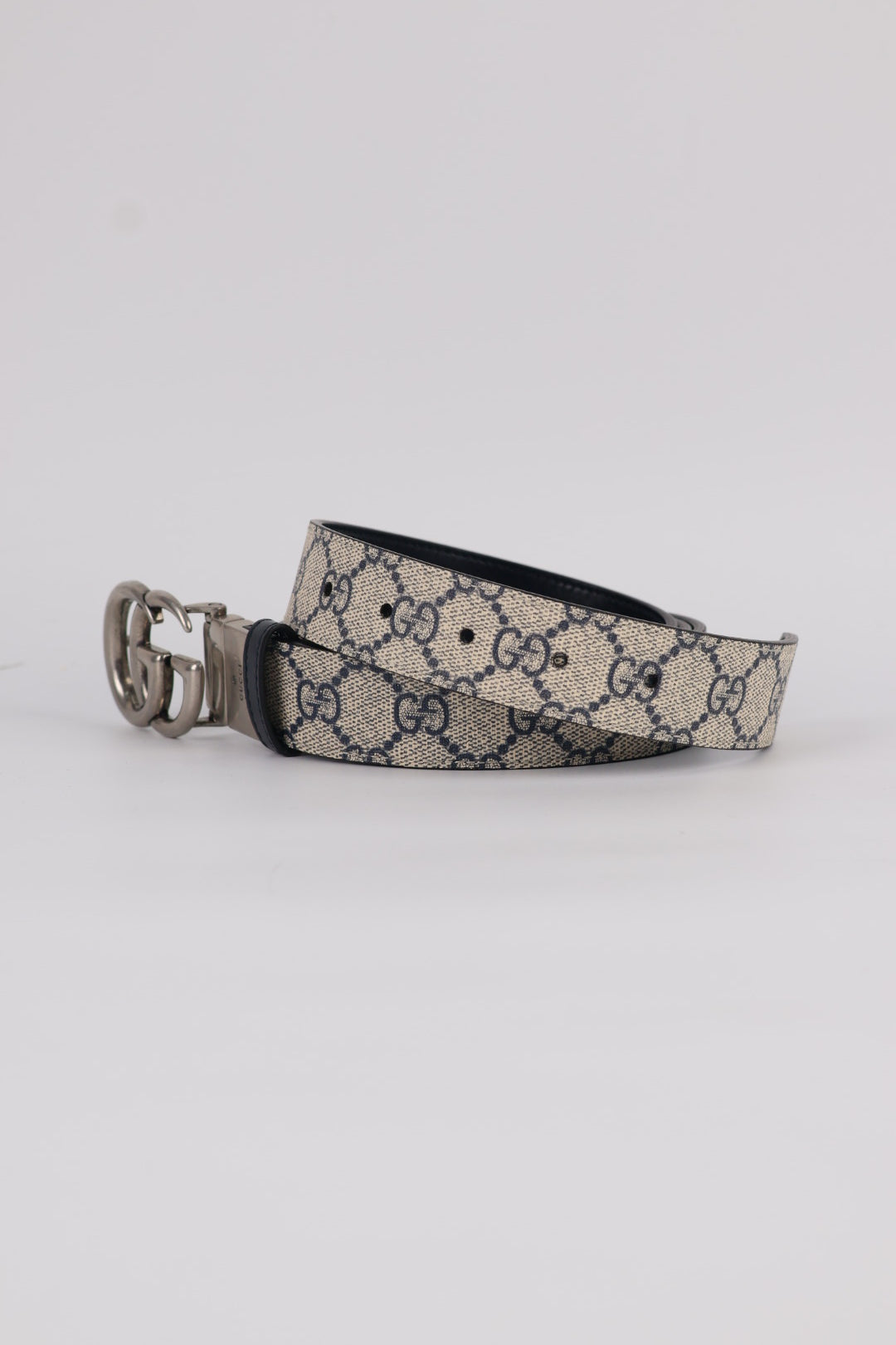 Gucci Cintura Marmont GG Supreme Reversibile