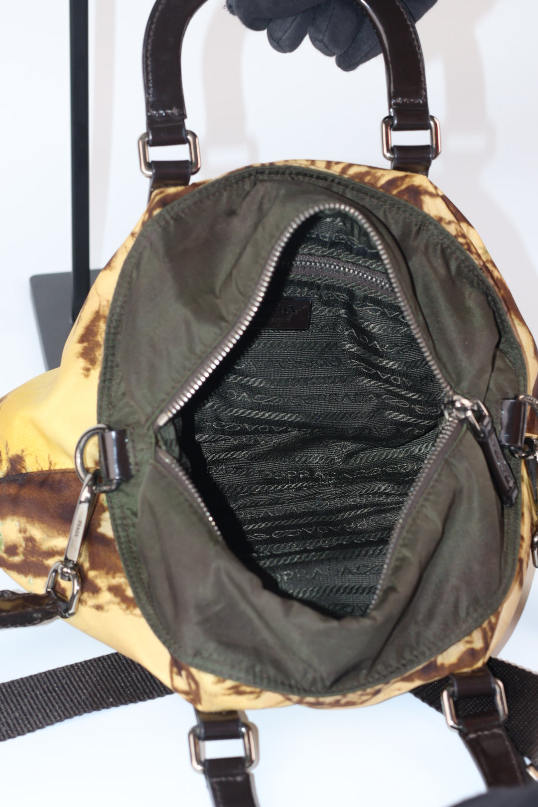 Prada boston Elephant Bag