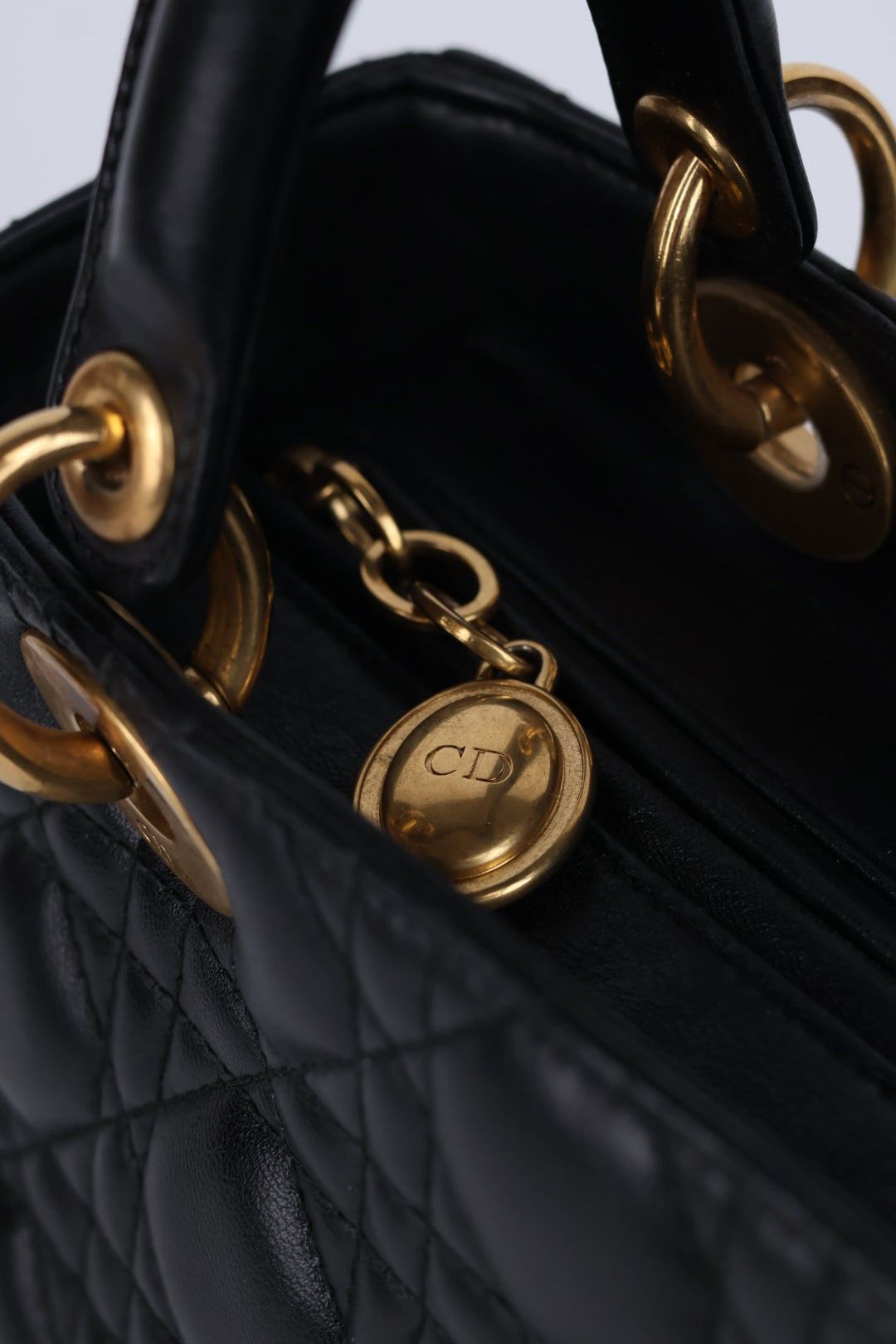 Lady Dior Meda in Pelle