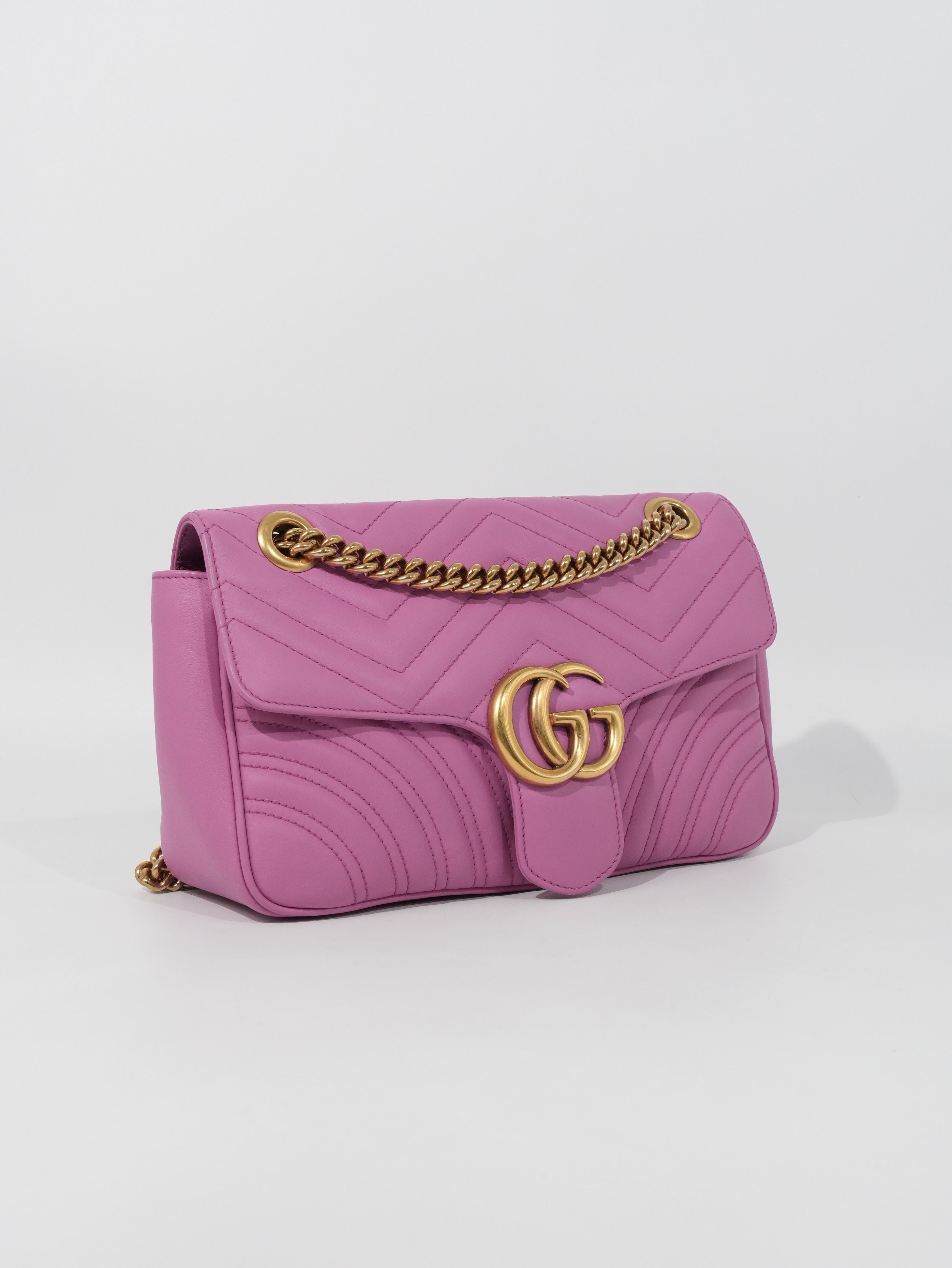 Gucci Marmont Media in Pelle Matelassé