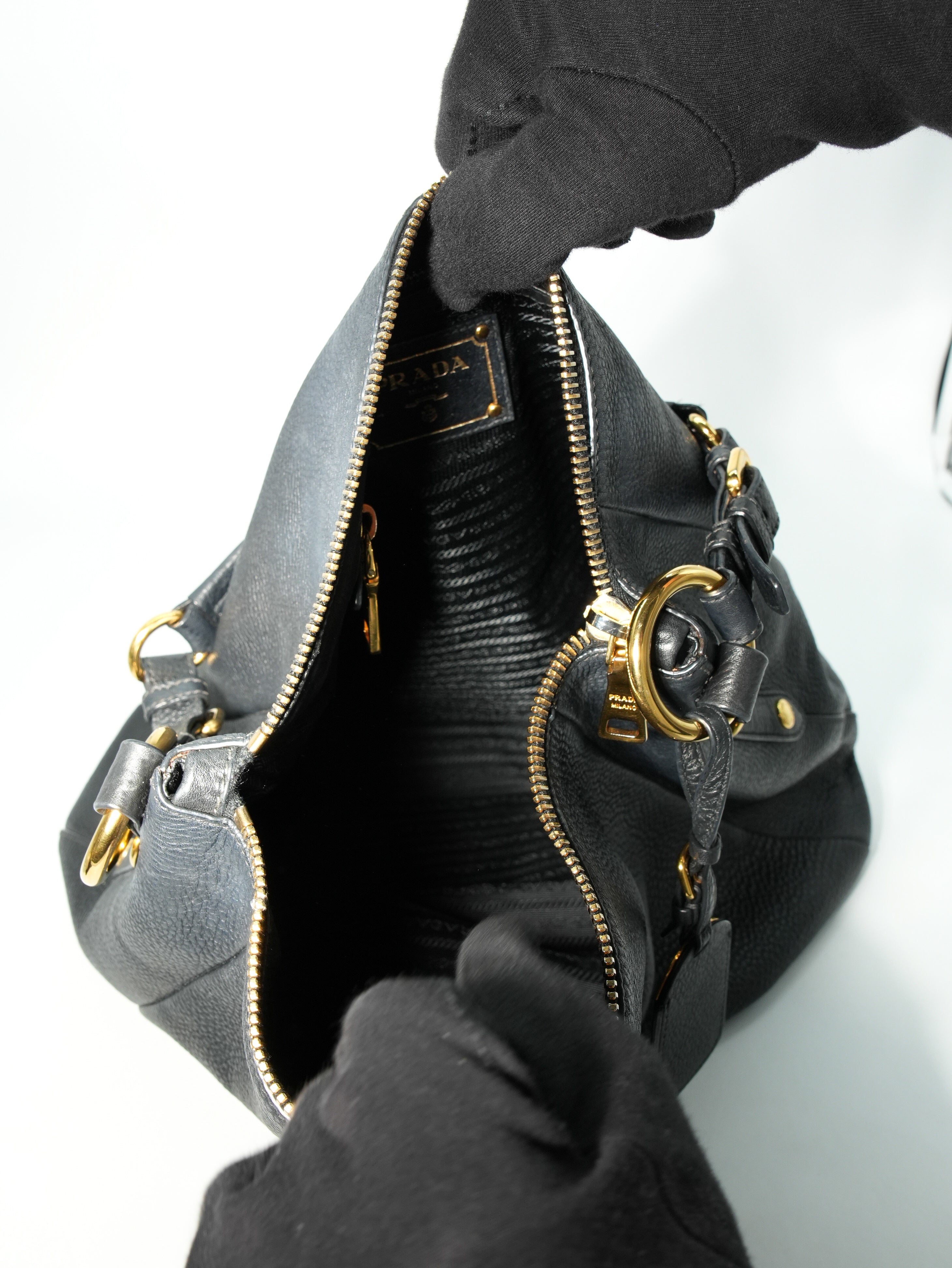 Prada Soft Bag in Pelle