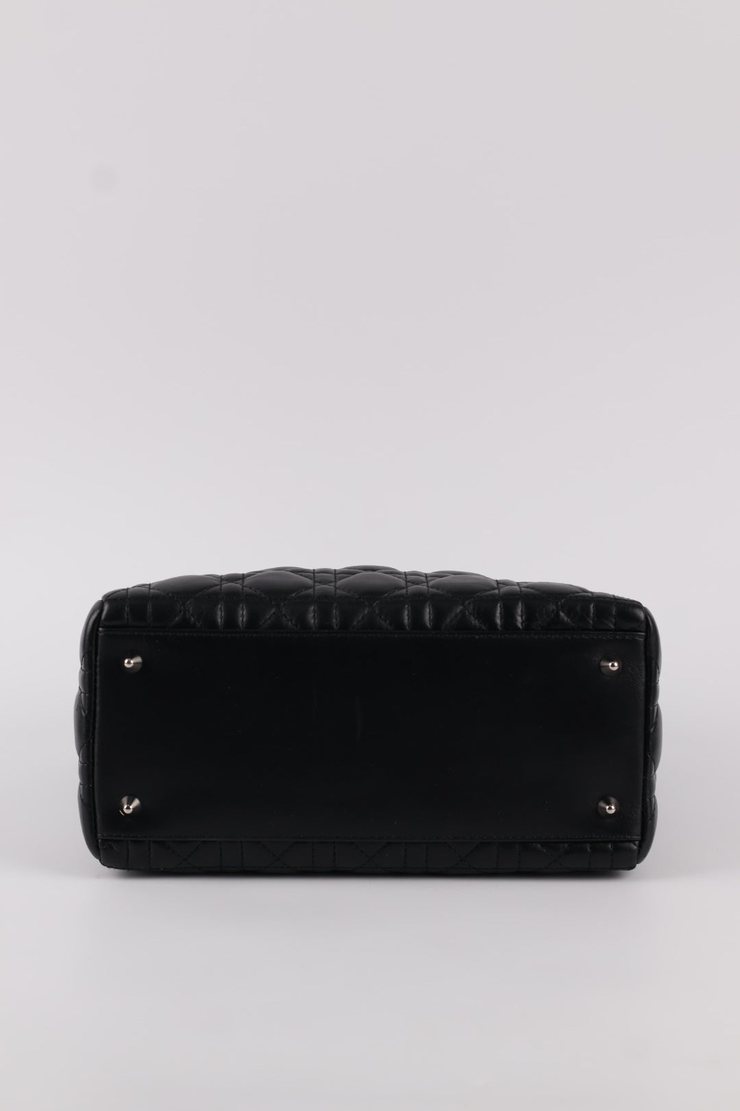 Lady Dior Media in Pelle