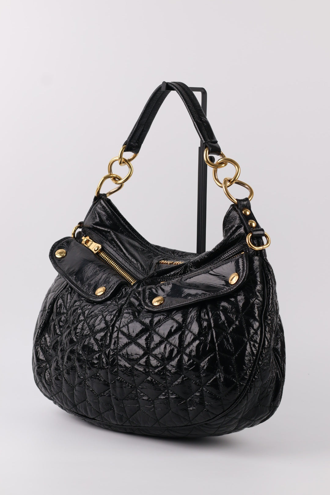 Miu Miu a Spalla in Pelle Verniciata