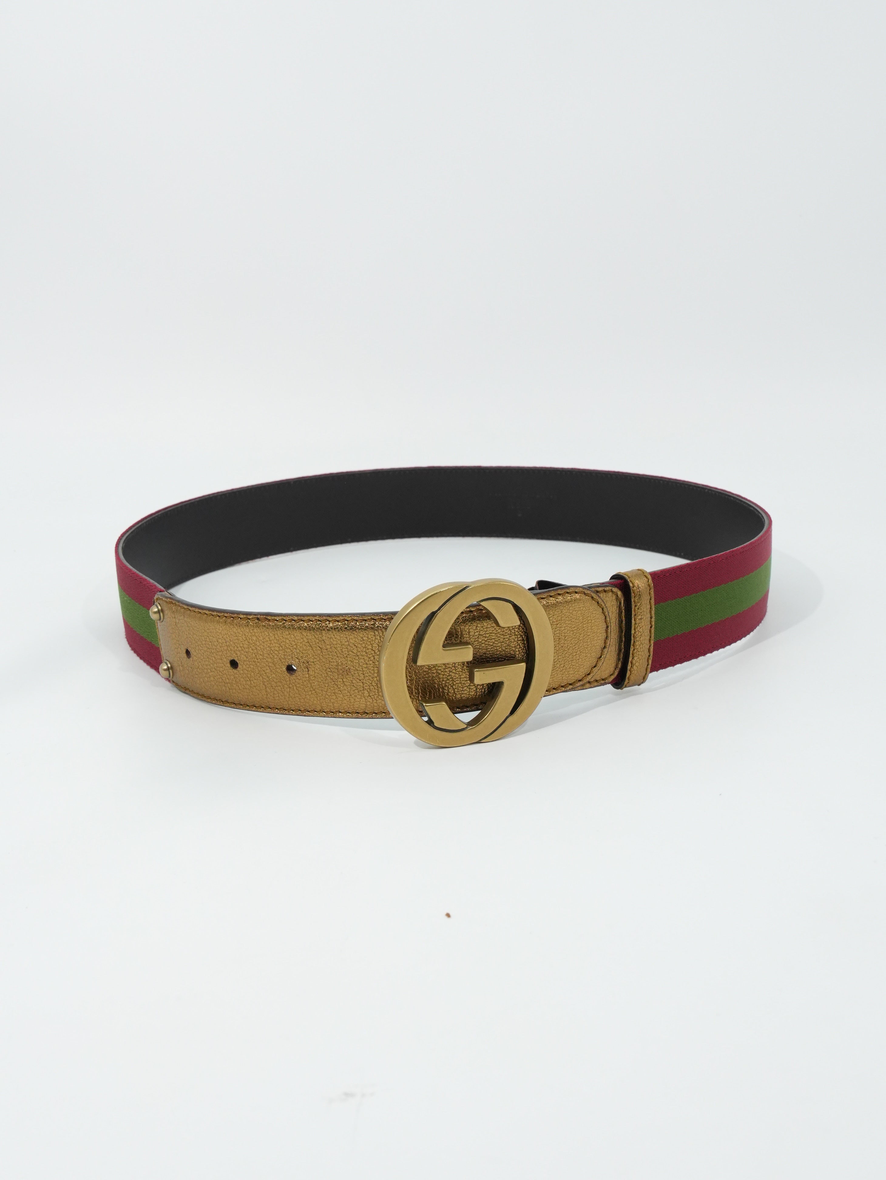 Gucci Cintura Interlocking Web