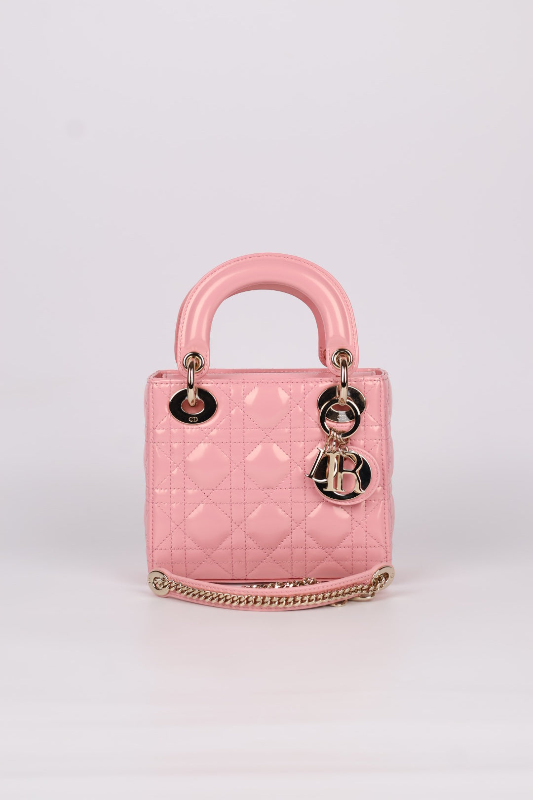 Lady Dior Mini in Pelle Rosa