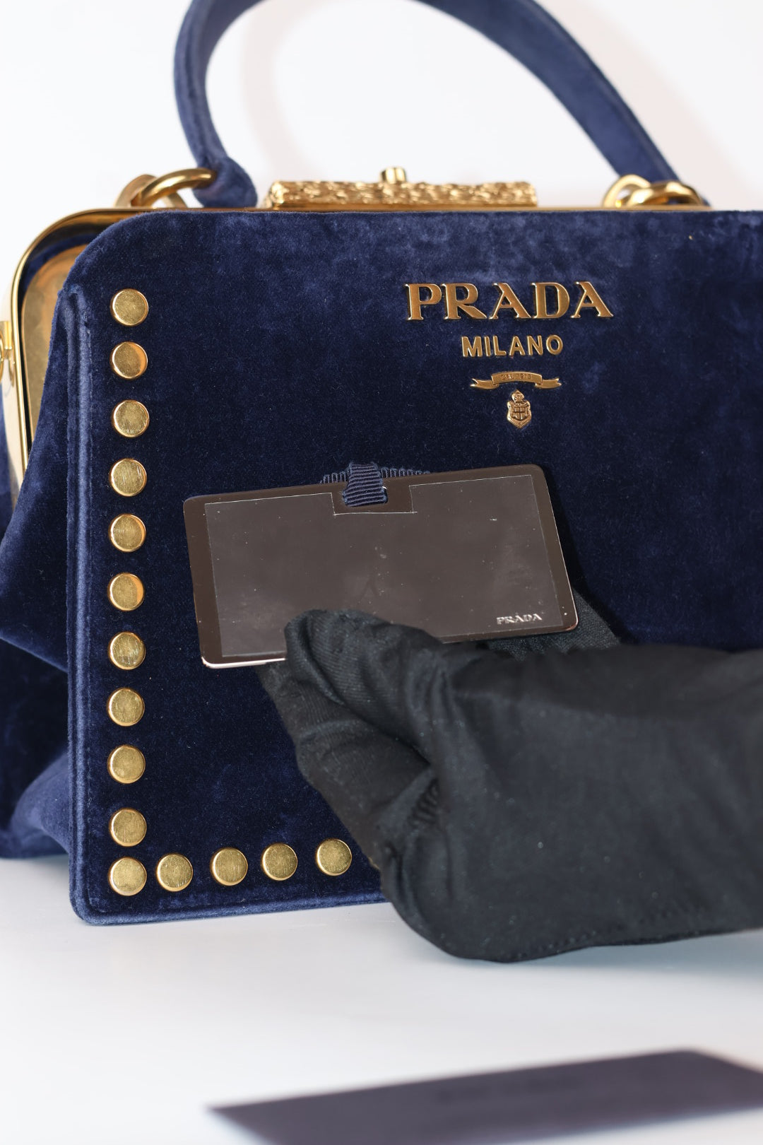 Prada Top Handle Velvet