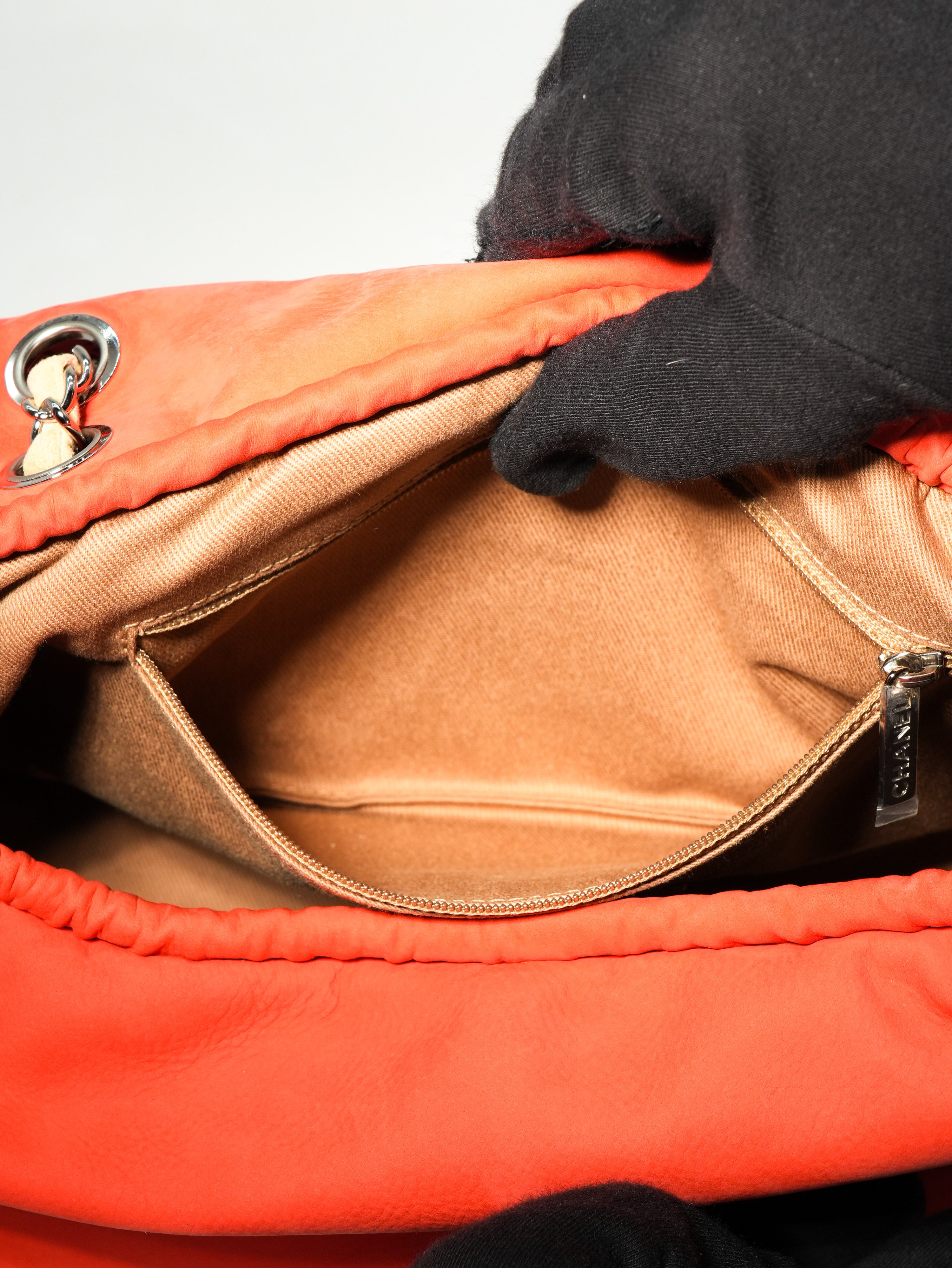 Chanel Fringe Flap Suede