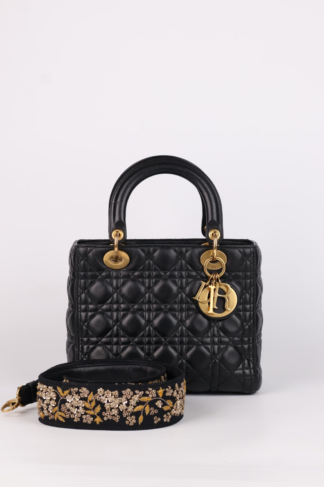 Lady Dior Meda in Pelle