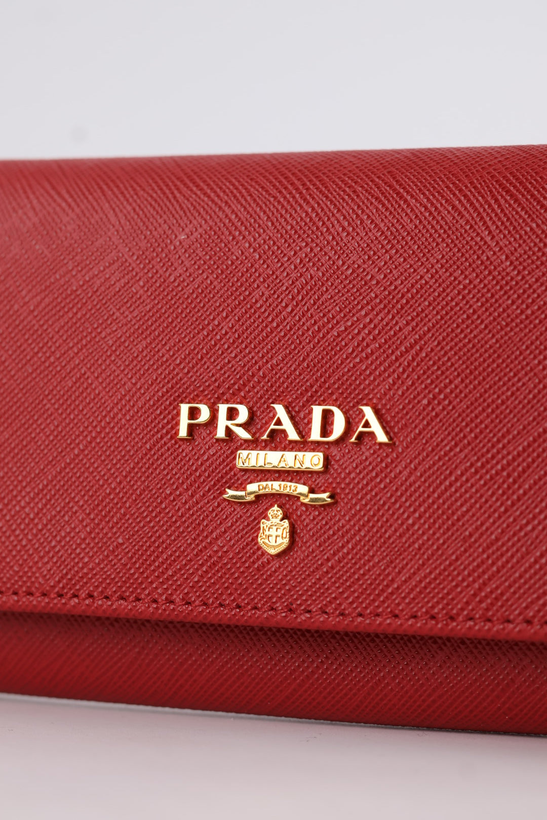 Prada Portafoglio Lungo in Pelle Saffiano