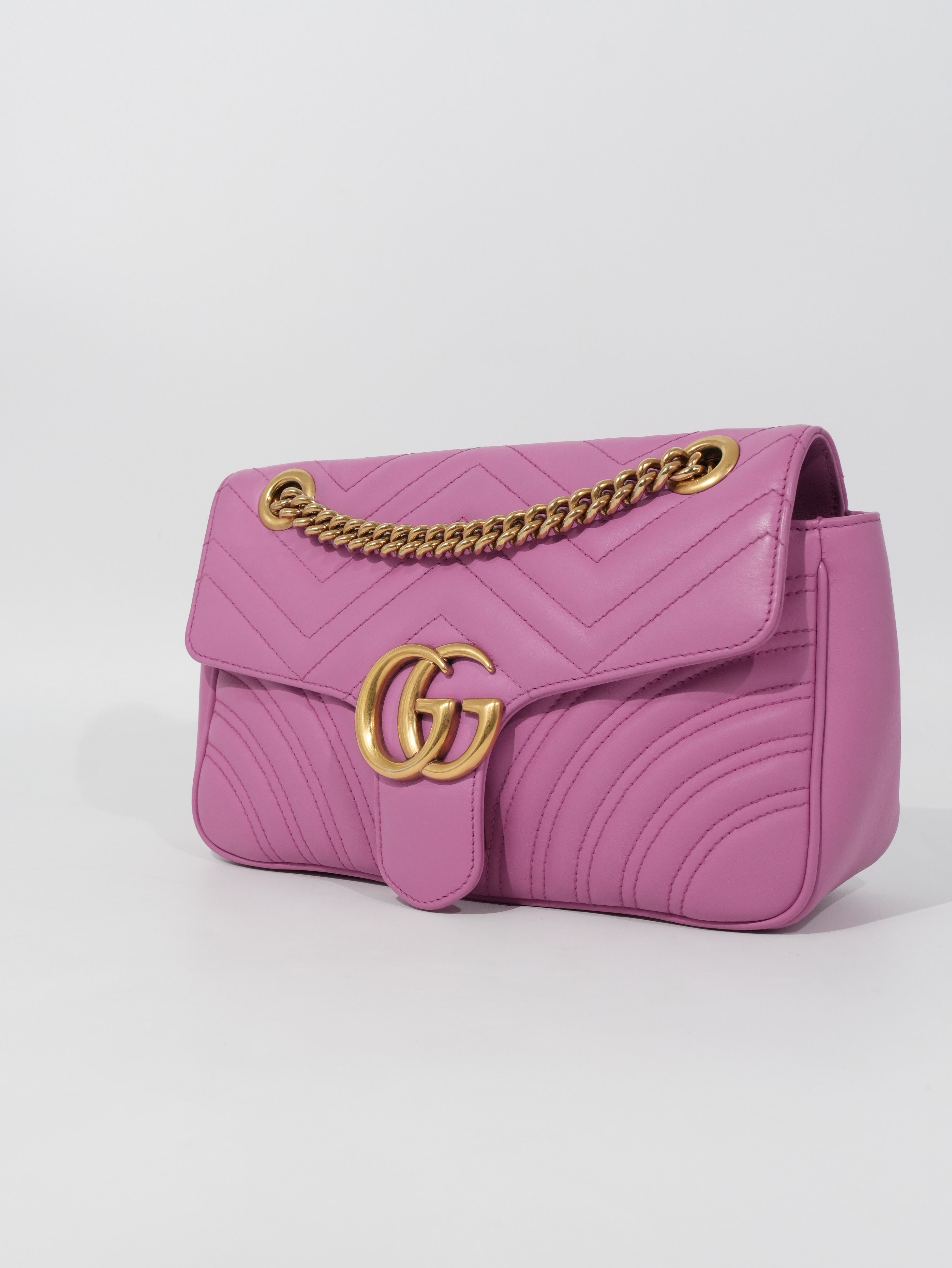 Gucci Marmont Media in Pelle Matelassé