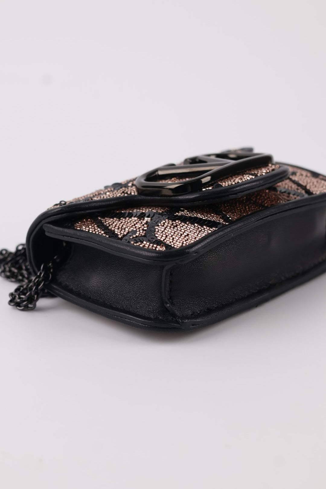 Valentino Micro V Logo Paillettes