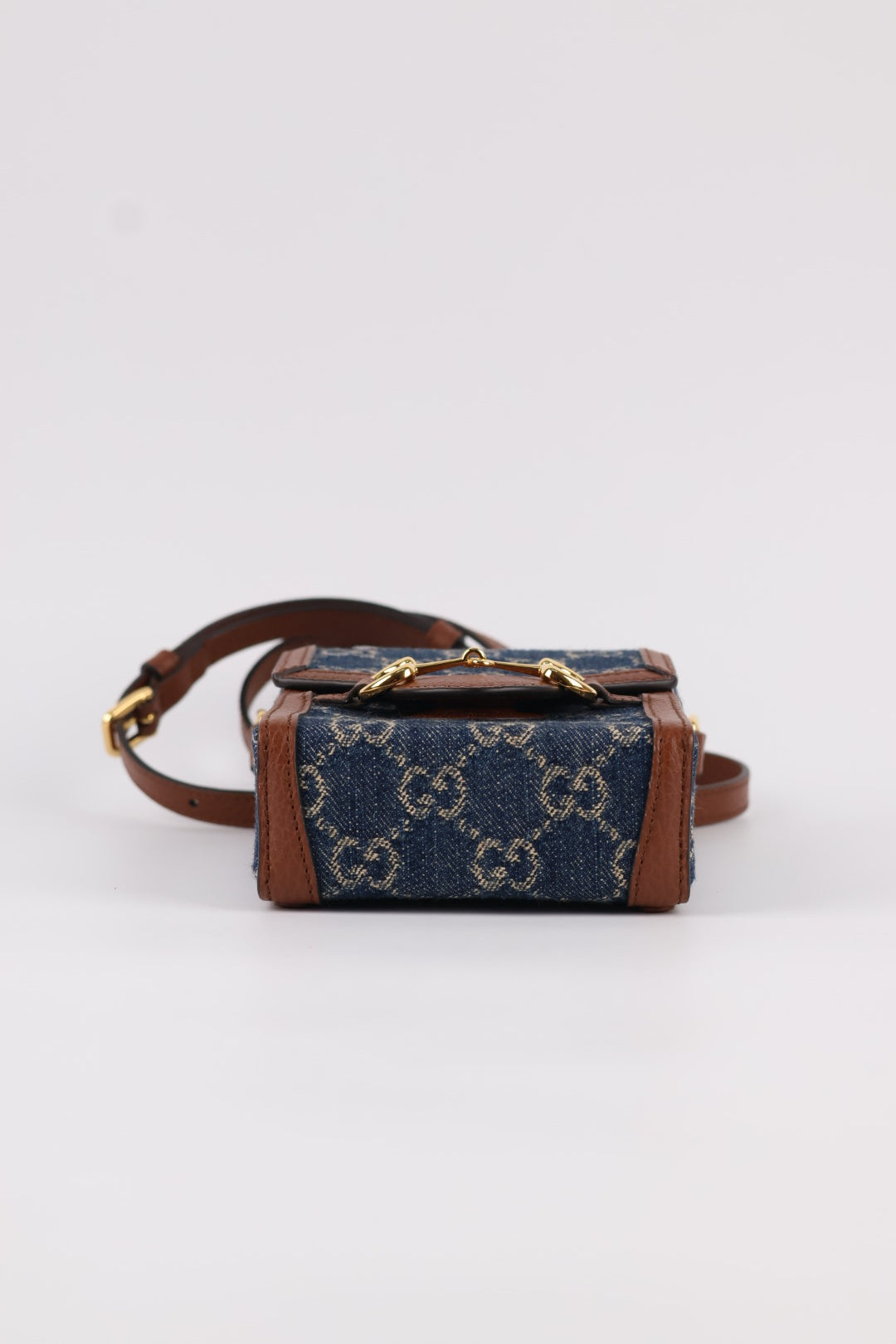 Gucci Porta Cellulare Horsebit GG Denim