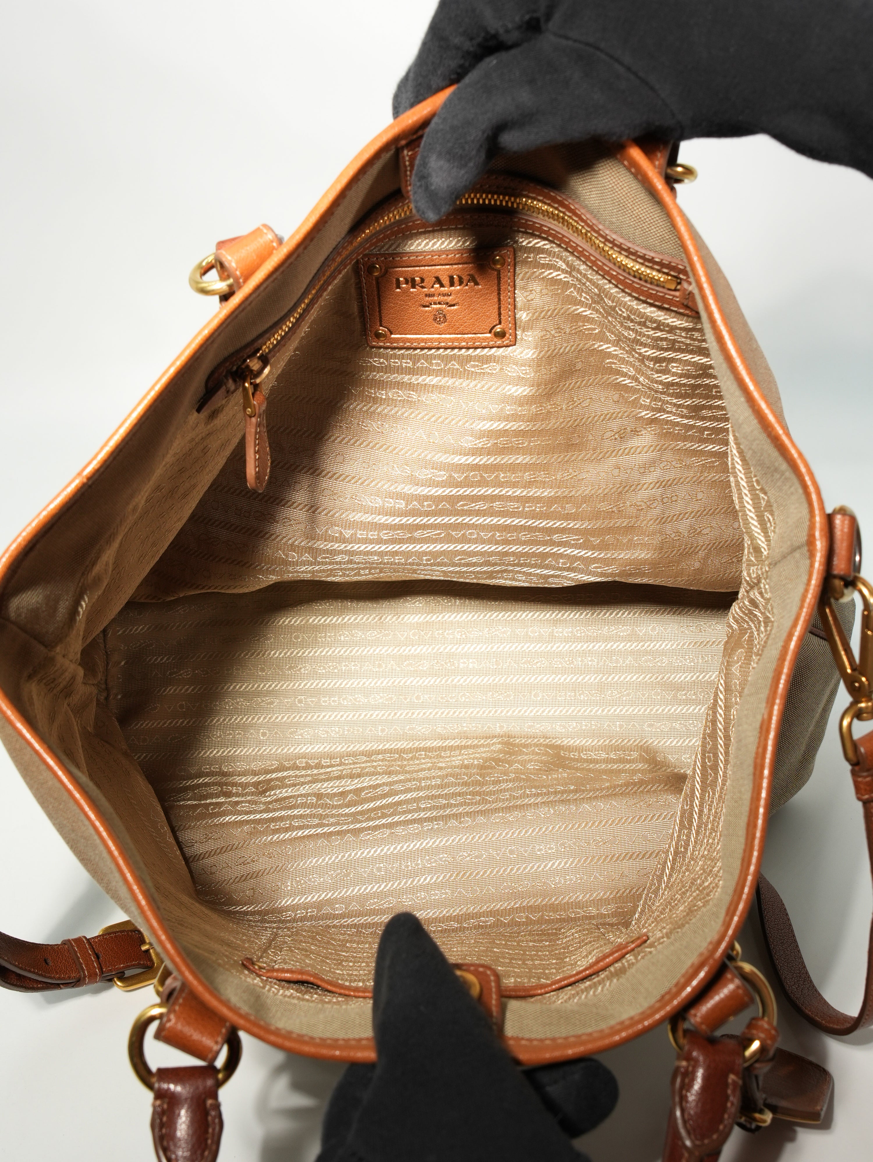 Prada Tote In Jacquard